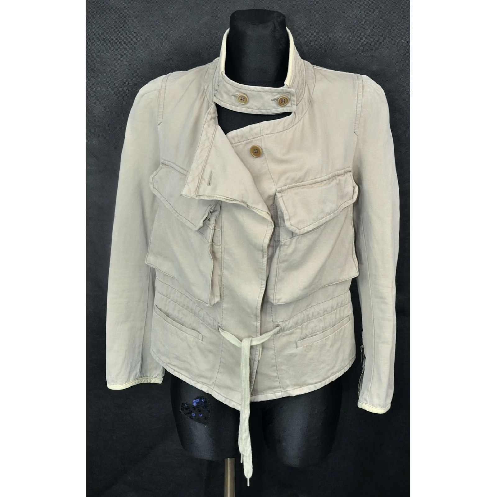 Isabel Marant ISABEL MARANT ETOILE Jacket Women's Cotton Beige 40 Military Coat Size 3 XS? 40 Not Specified" Size S / US 4 / IT 40 - 2 Thumbnail