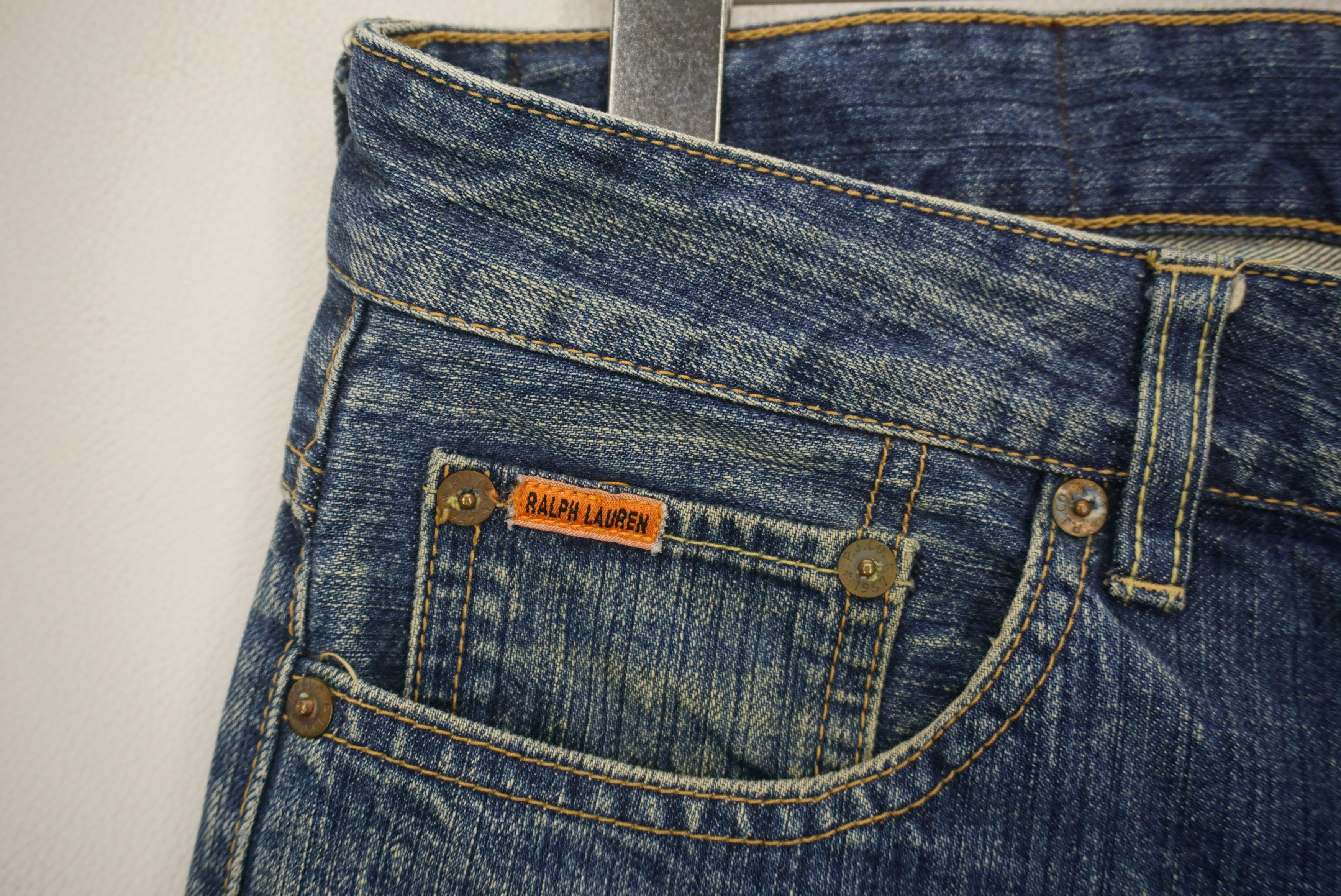Ralph Lauren Polo Jeans Size 33 fit W36xL29 Straight Denim Made in Japan Size US 33 - 10 Thumbnail