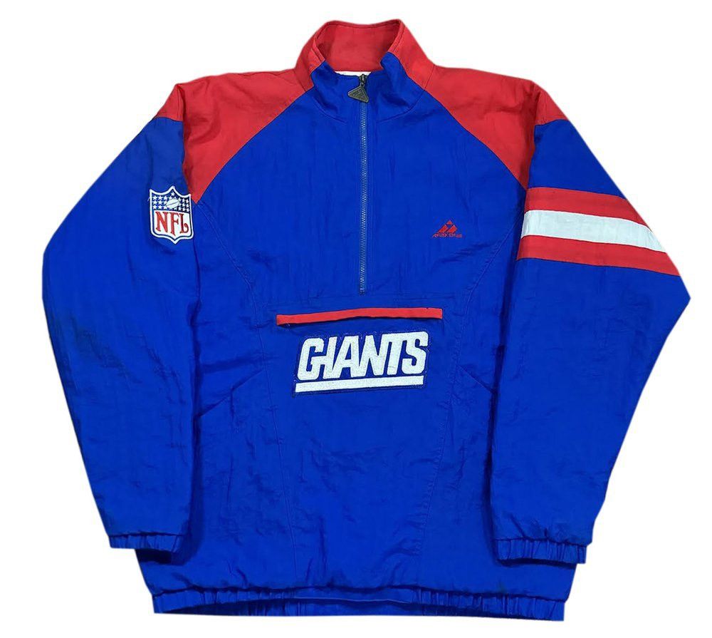 Apex One × Vintage Vintage Apex One New York Giants Pullover Jacket (Size M, Size US M / EU 48-50 / 2 - 1 Thumbnail