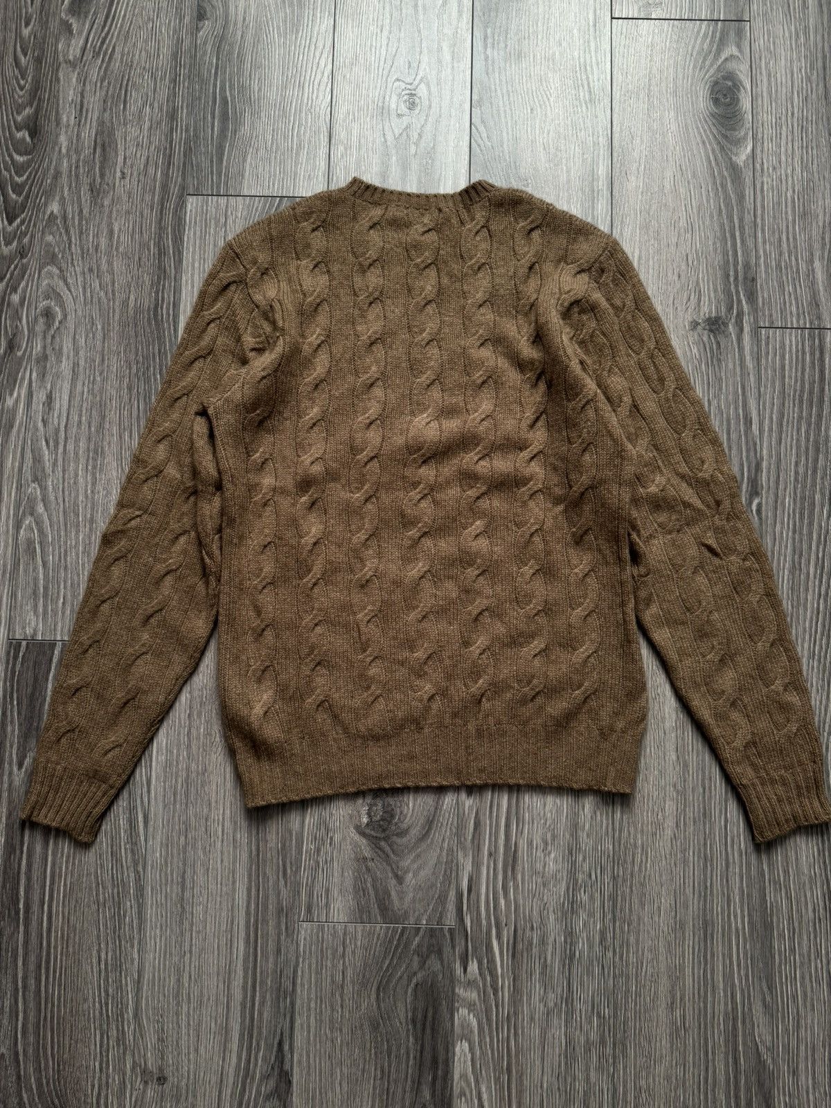 Ralph Lauren Purple Label Ralph Lauren Cable-knit Beige Cashmere Sweater M Size M / US 6-8 / IT 42-44 - 11 Thumbnail