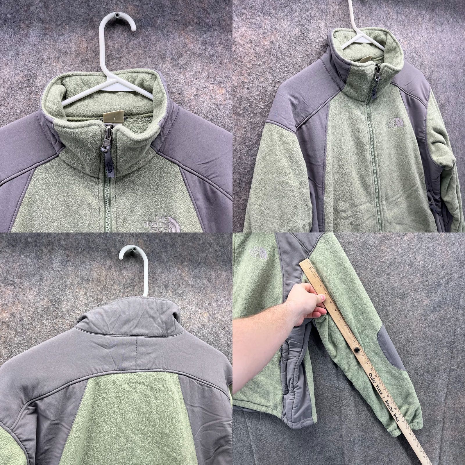 The North Face VINTAGE The North Face Jacket Womens Large Green Fleece Denali Size L / US 10 / IT 46 - 8 Thumbnail