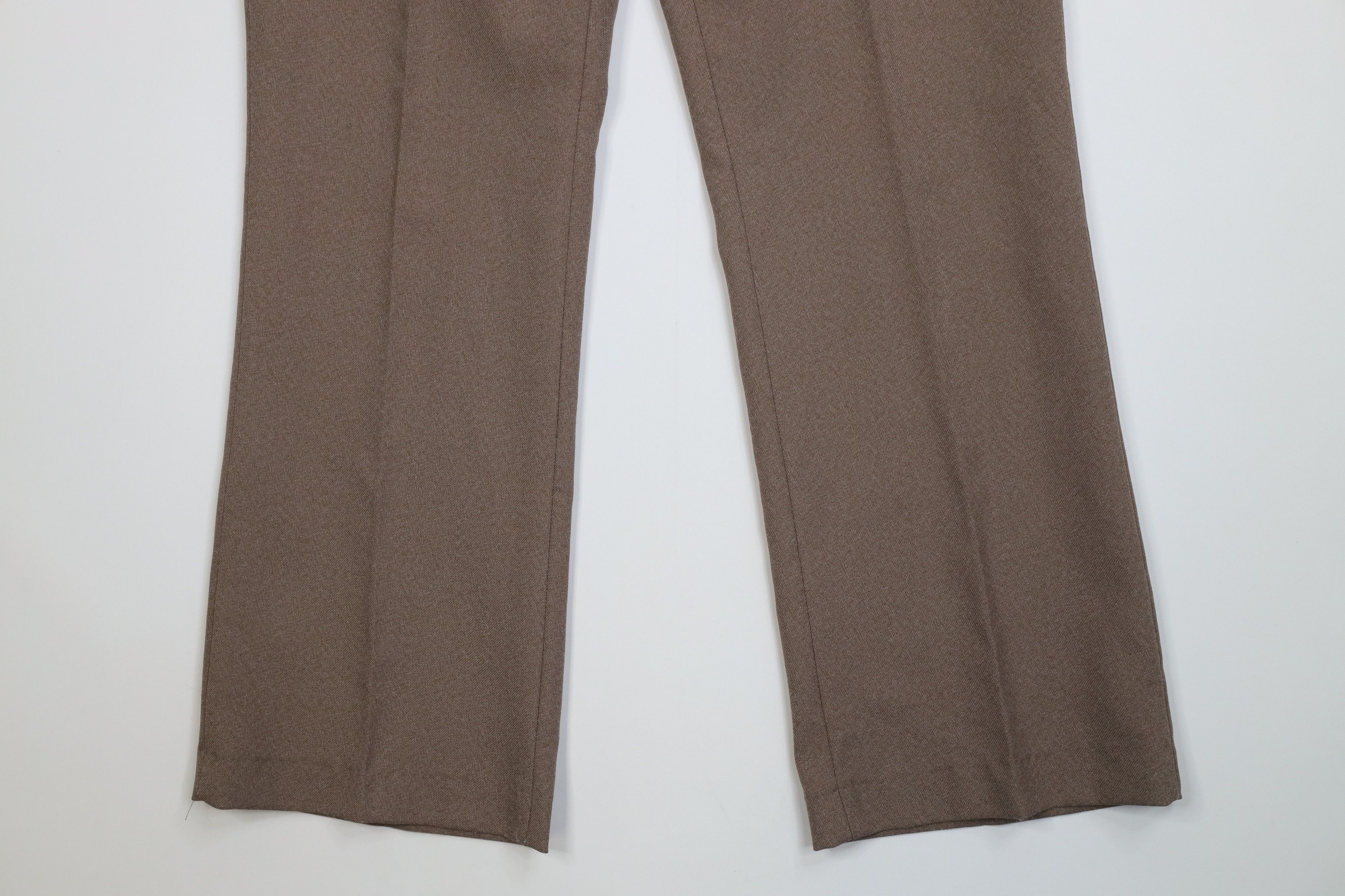 Vintage Vintage 70s Streetwear Wide Leg Chino Pants Light Brown USA Size US 32 / EU 48 - 4 Thumbnail