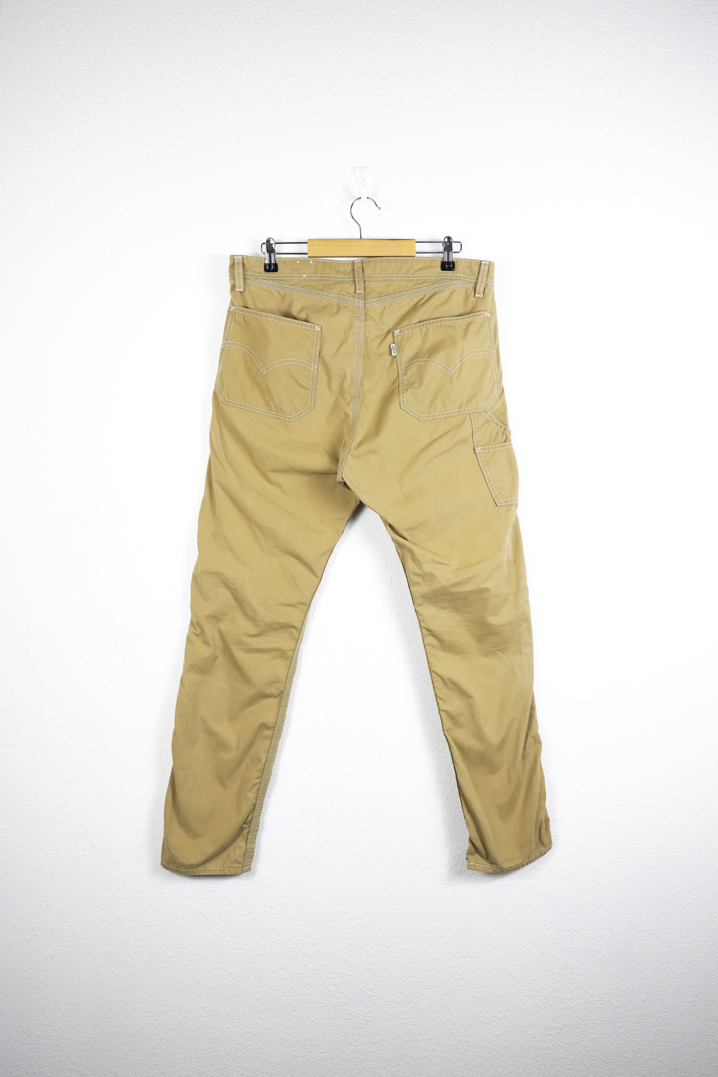 Levi's × Levi's Vintage Clothing Levis Beige Work Single Knee Carpenter Pants Trousers Size US 32 / EU 48 - 8 Thumbnail