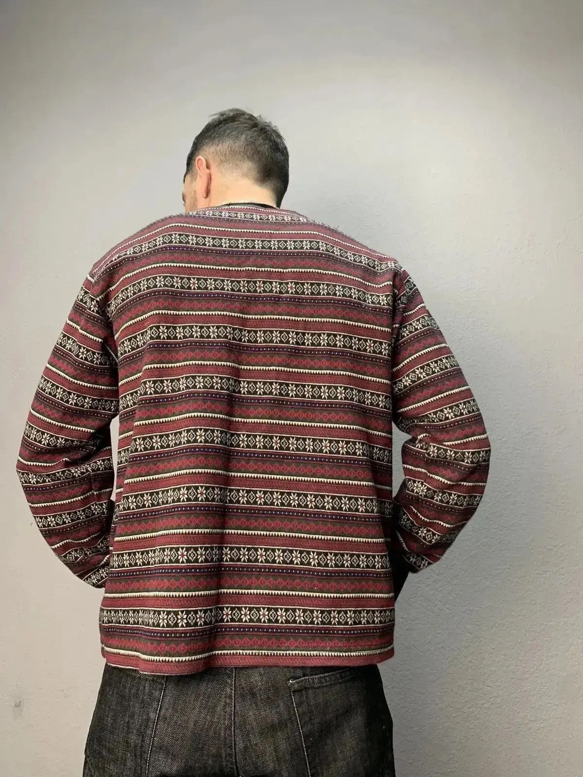 Polo Ralph Lauren × RRL Ralph Lauren × Vintage Vintage Y2K Polo Ralph Lauren Wool Sweater nova check Size US M / EU 48-50 / 2 - 11 Thumbnail