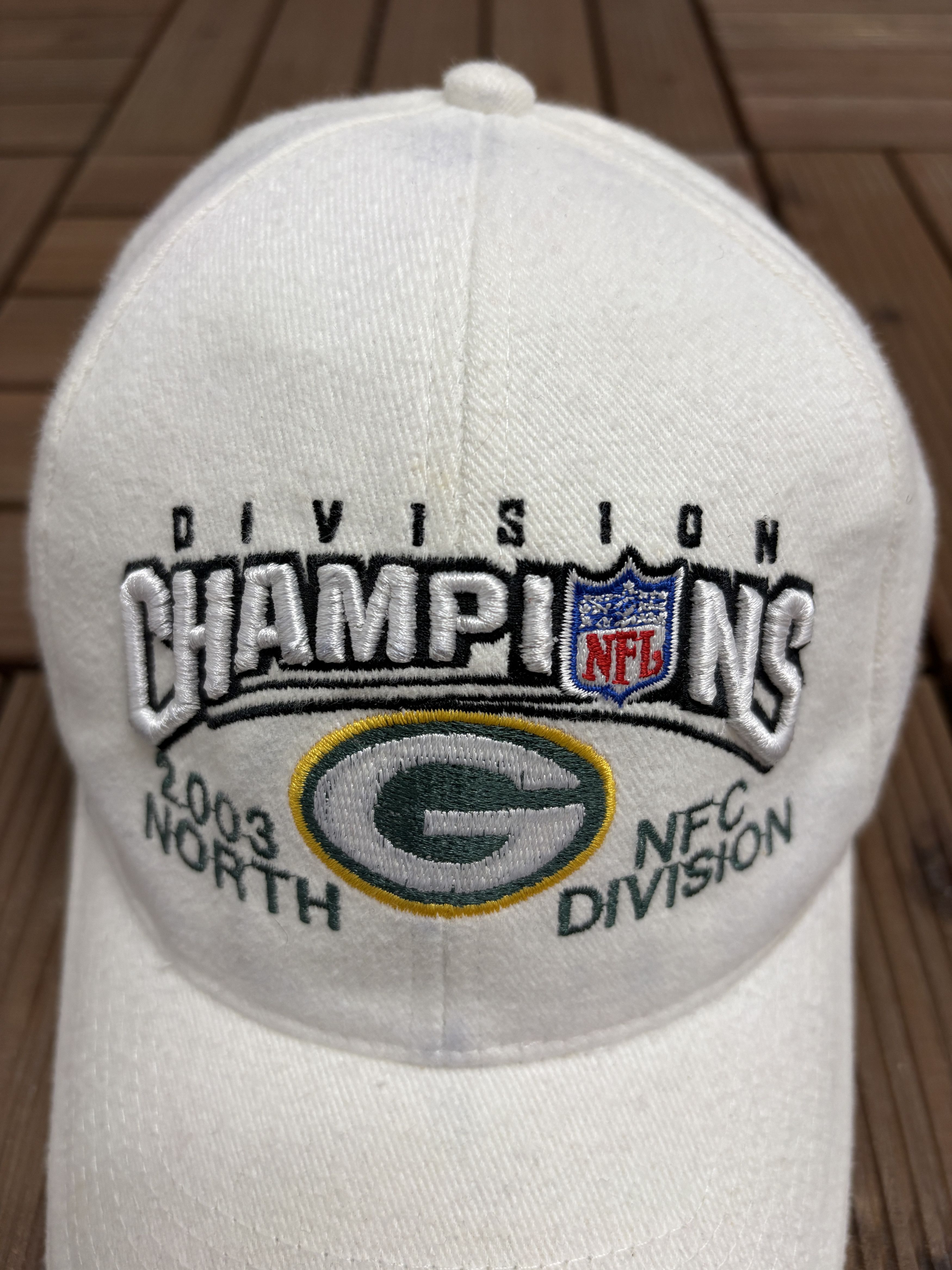 Vintage Green Bay Packers 2003 NFC North Champions Vintage Hat Size ONE SIZE - 3 Thumbnail