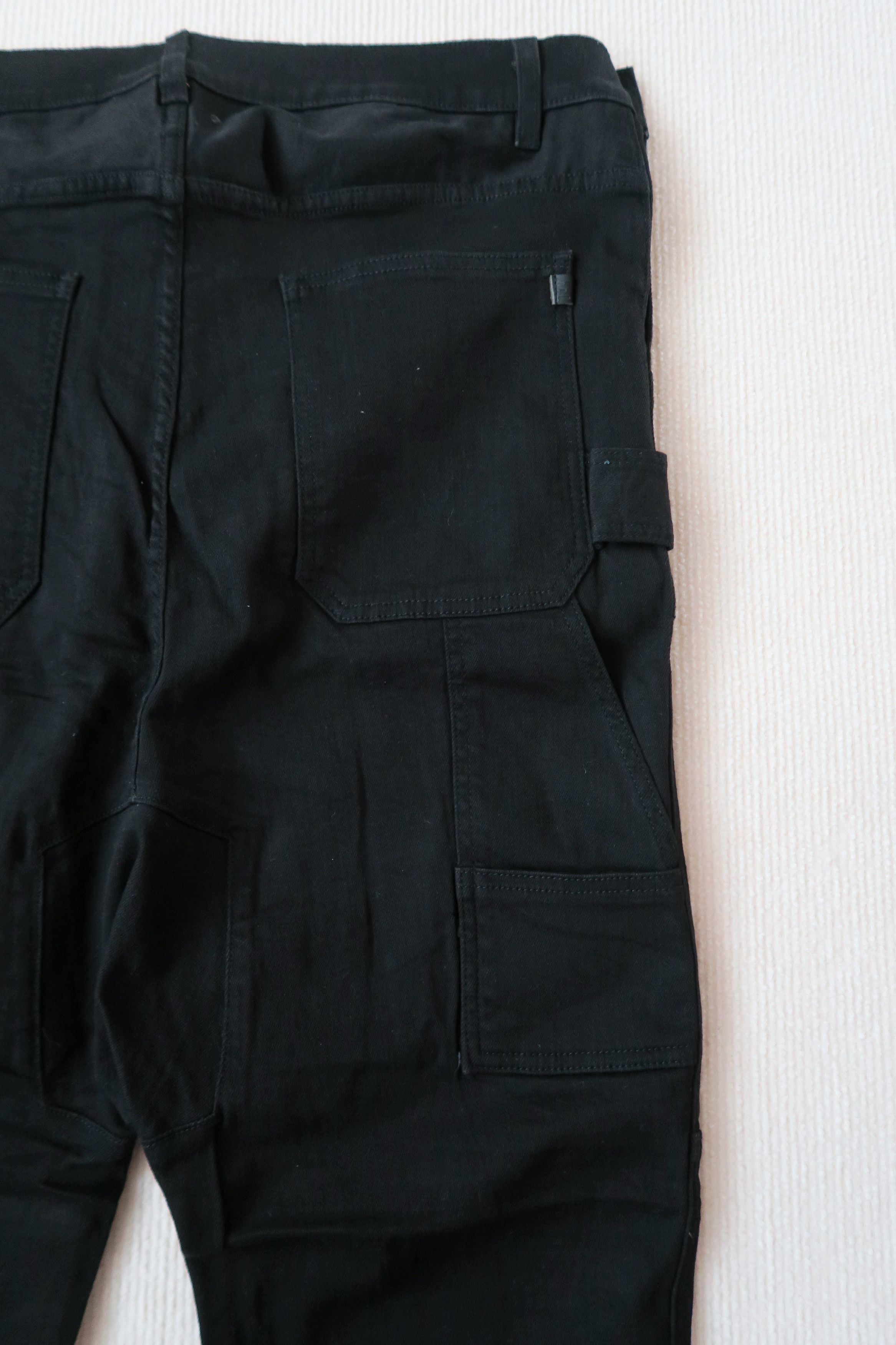 OAK Oak NYC Drop Crotch Stretch Cropped Denim Pants Size US 34 / EU 50 - 15 Thumbnail