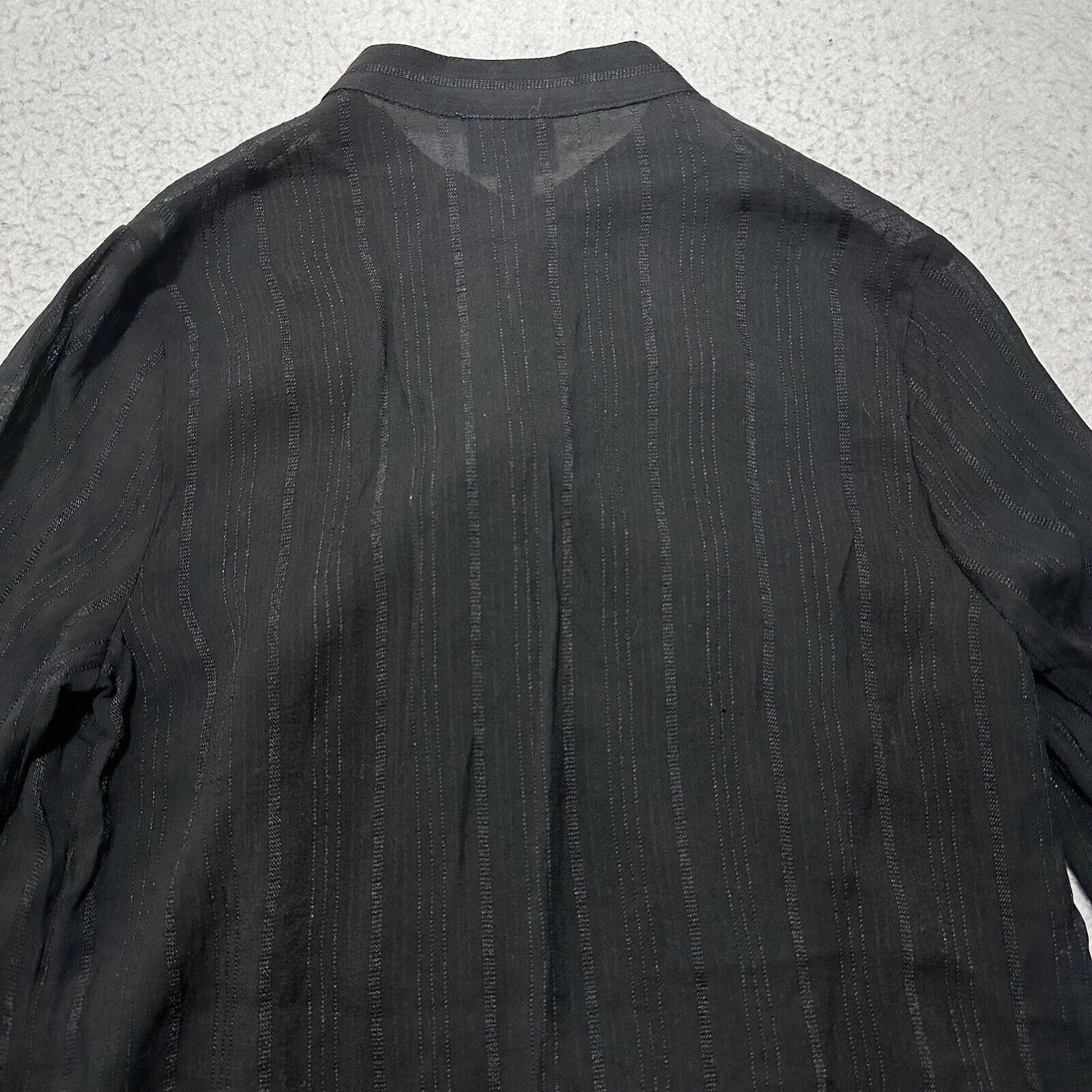 Nicole Miller Nicole Miller Small Button Down Collared Black Blouse Shirt Size S / US 4 / IT 40 - 11 Thumbnail