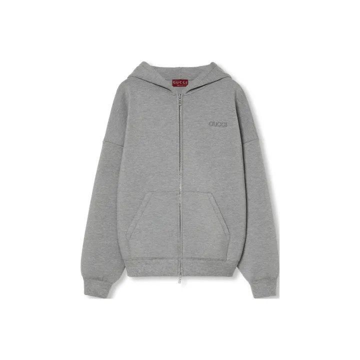 Gucci Gucci 2024 Fall Winter Gray Hoodie-2507 Size US L / EU 52-54 / 3 - 1 Thumbnail