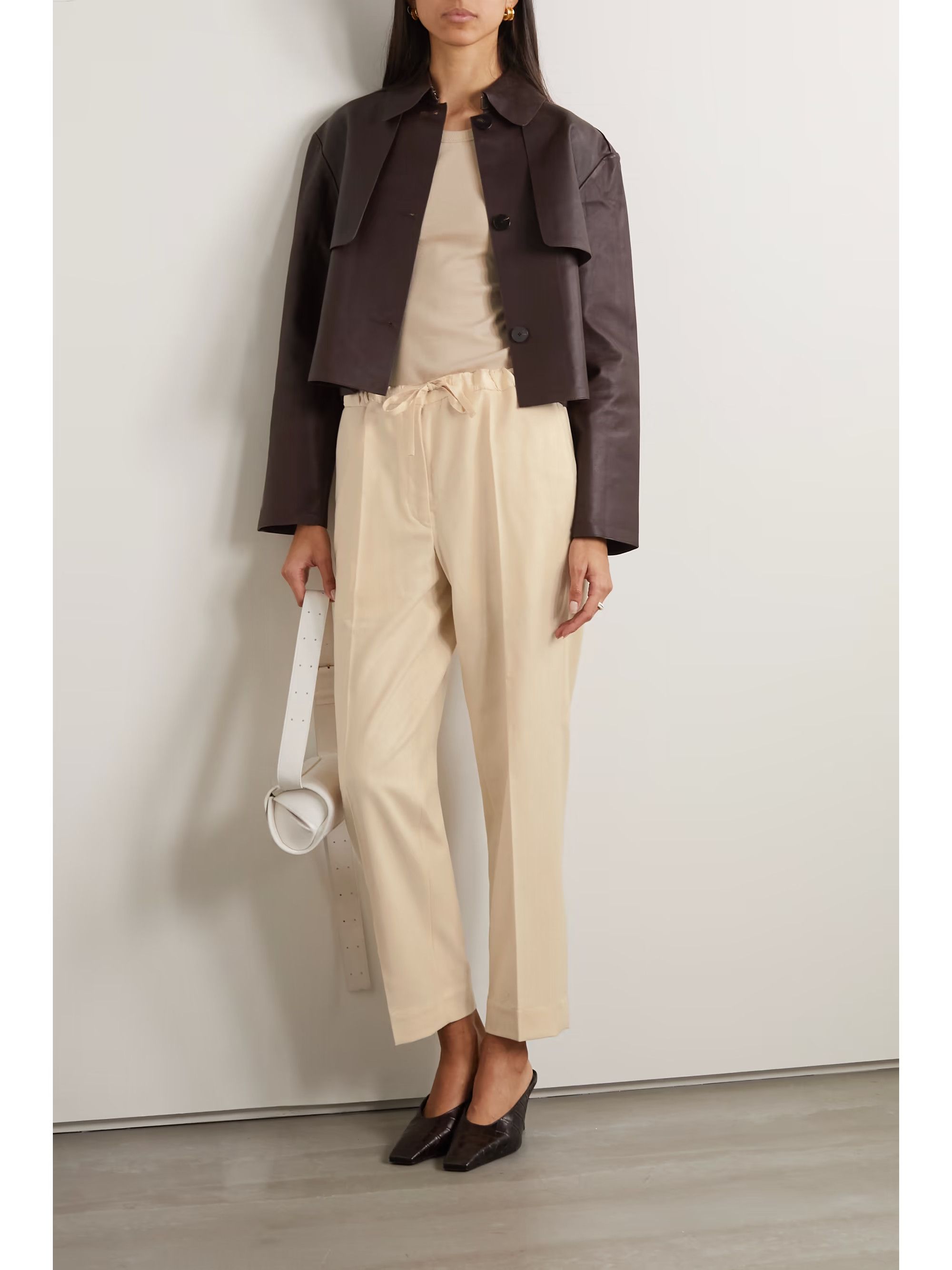 Jil Sander o1y1025 Jogger in Beige Size 30" / US 8 / IT 44 - 2 Thumbnail