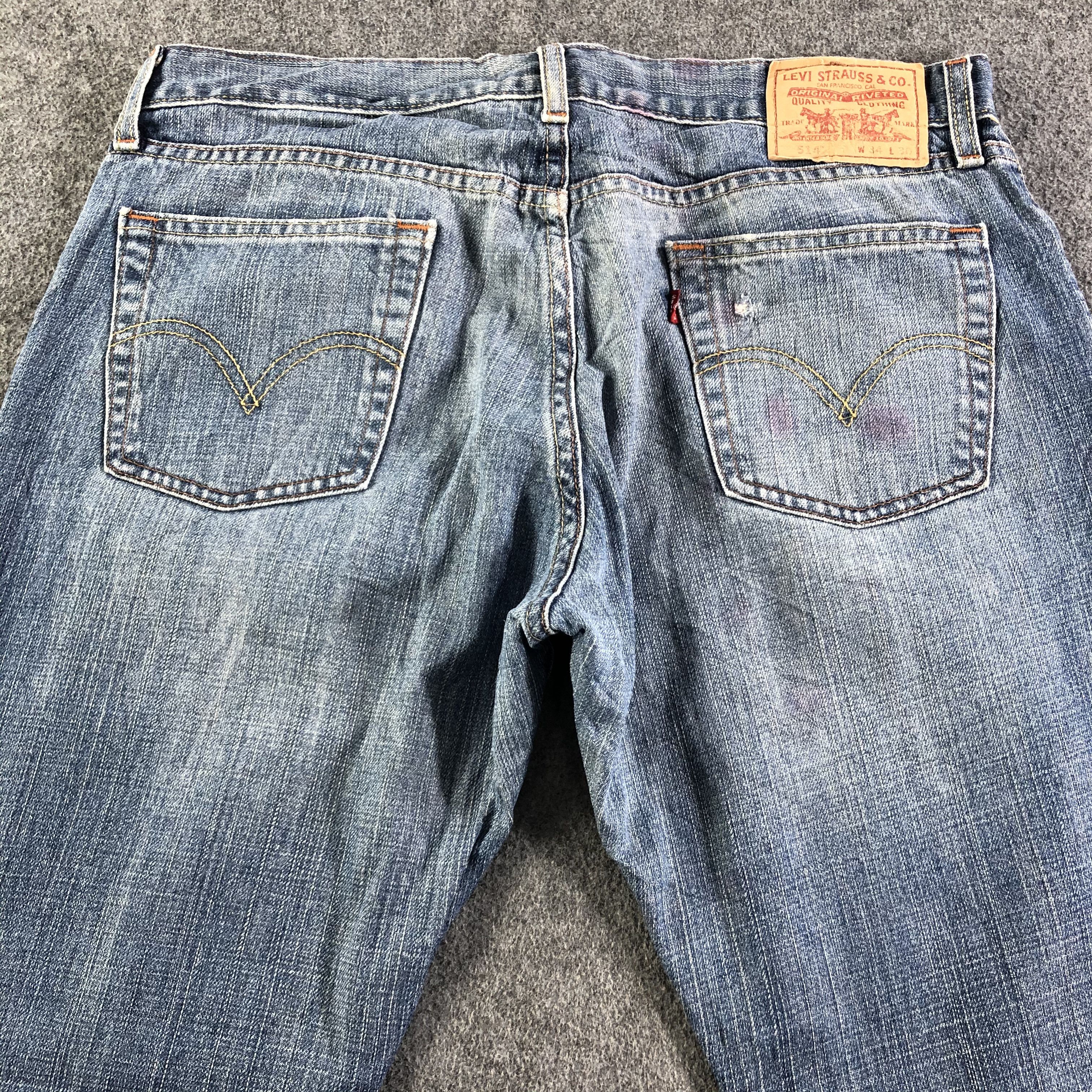 Levi's Vintage Blue Wash Levis 514 Jeans-J3007 Size US 36 / EU 52 - 4 Thumbnail