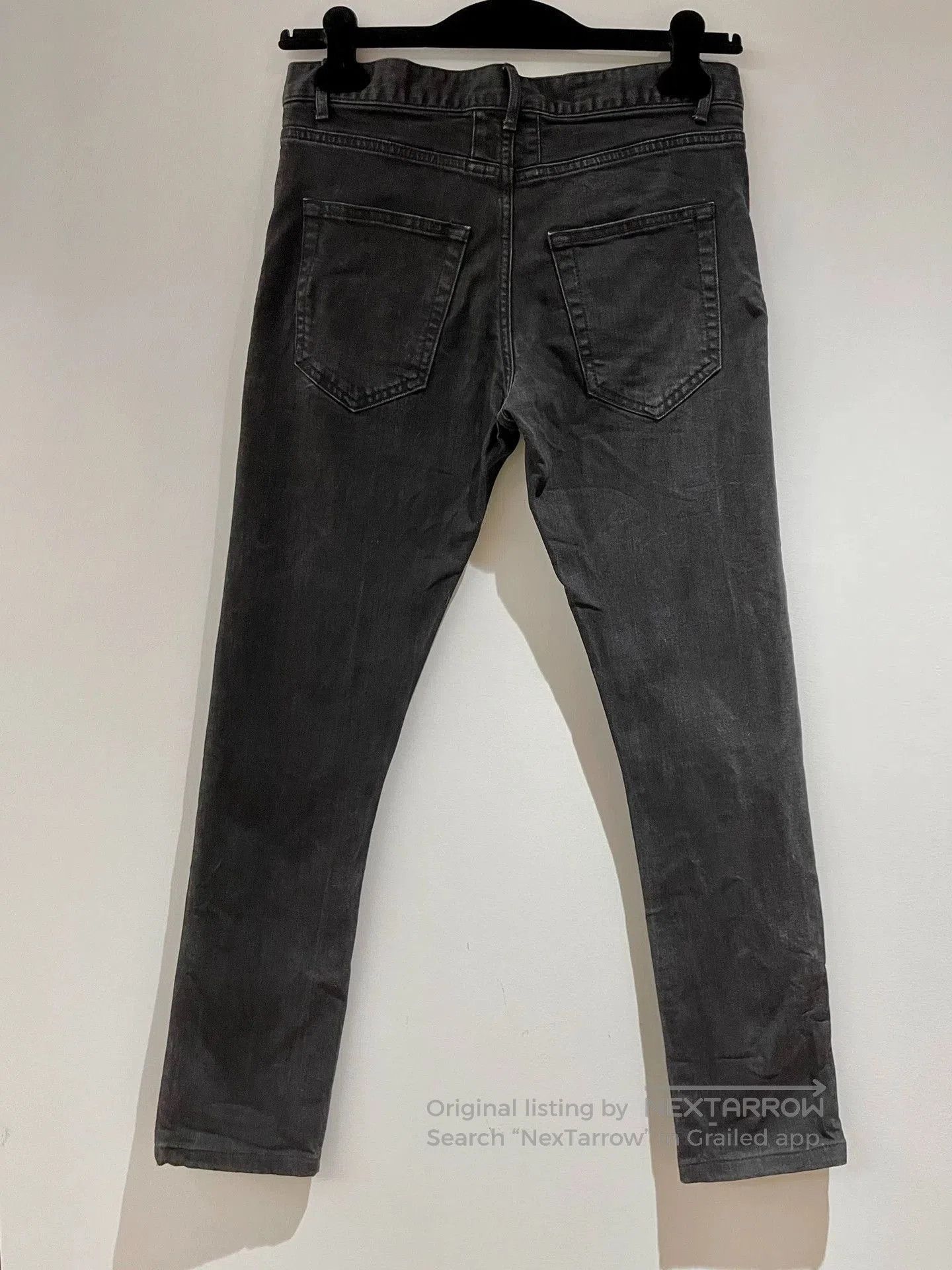 Saint Laurent Paris Black Ripped Denim Jeans Size 28. Size US 28 / EU 44 - 4 Thumbnail