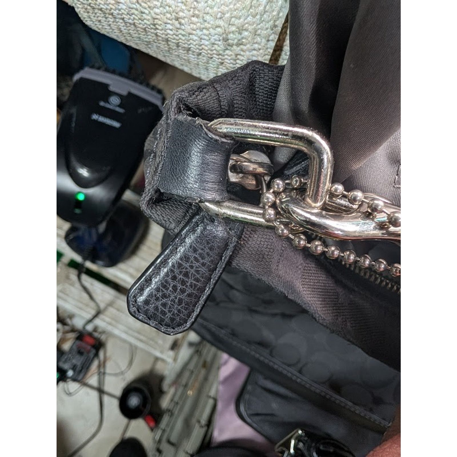 Coach COACH Crossbody Black Signature Canvas Leather Accent Chrome Size ONE SIZE - 8 Thumbnail