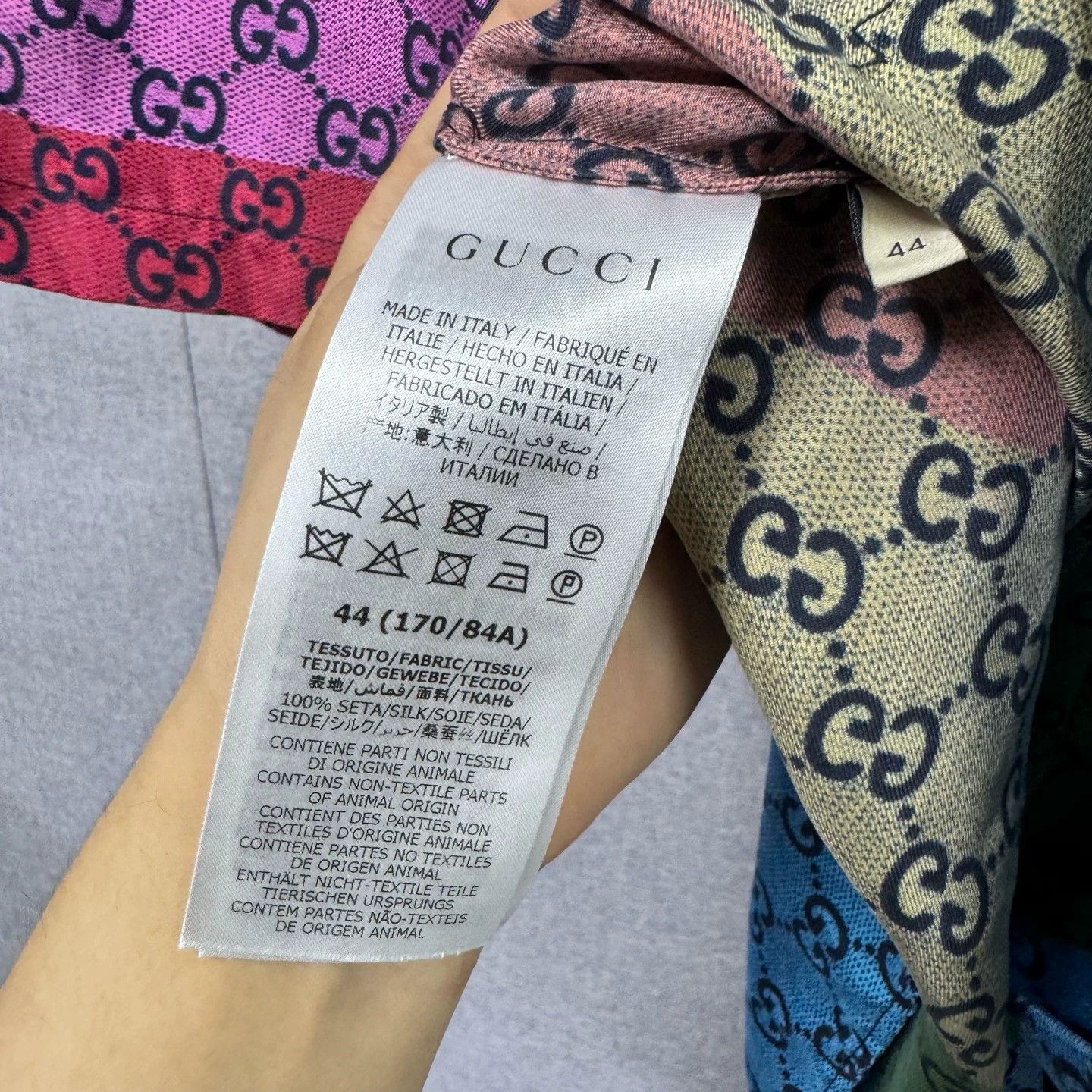 Gucci Gucci Colorful Monogram All-Over Print Shirt Size US S / EU 44-46 / 1 - 5 Thumbnail