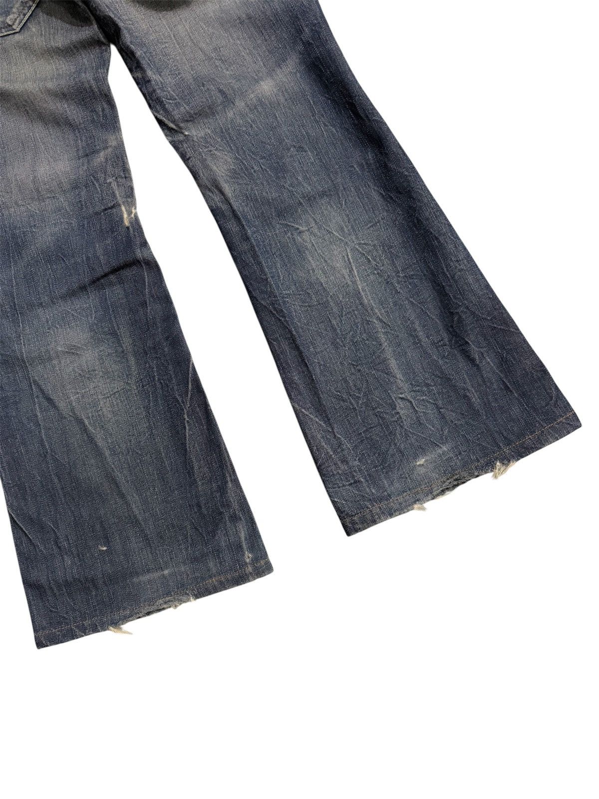 Japanese Brand DRIVE JEANS FLARED BOOTCUT JEANS Size 29" - 7 Thumbnail