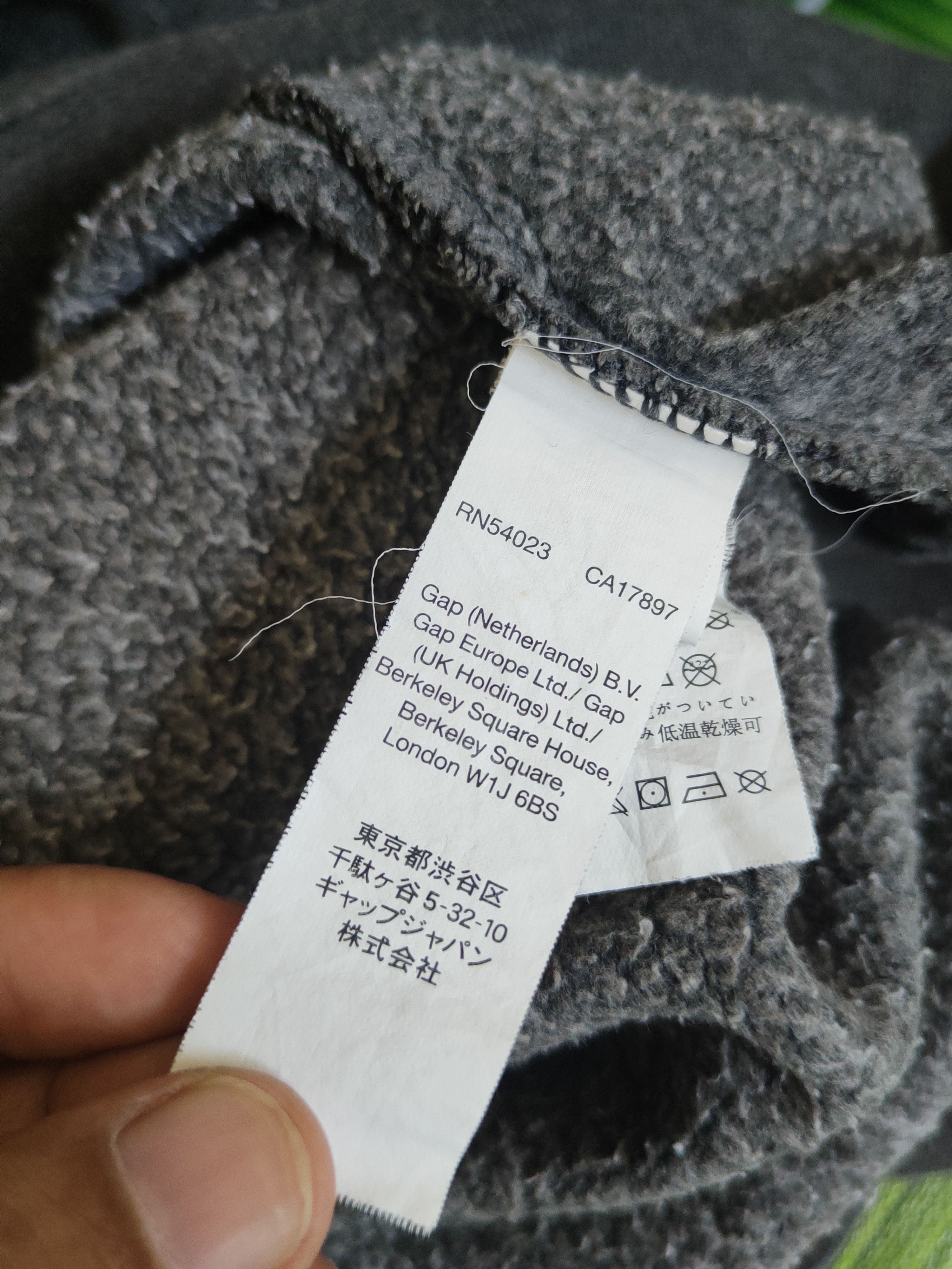 Japanese Brand DL Gap Black Hoodie Sweatshirts #1684 Size US M / EU 48-50 / 2 - 12 Thumbnail
