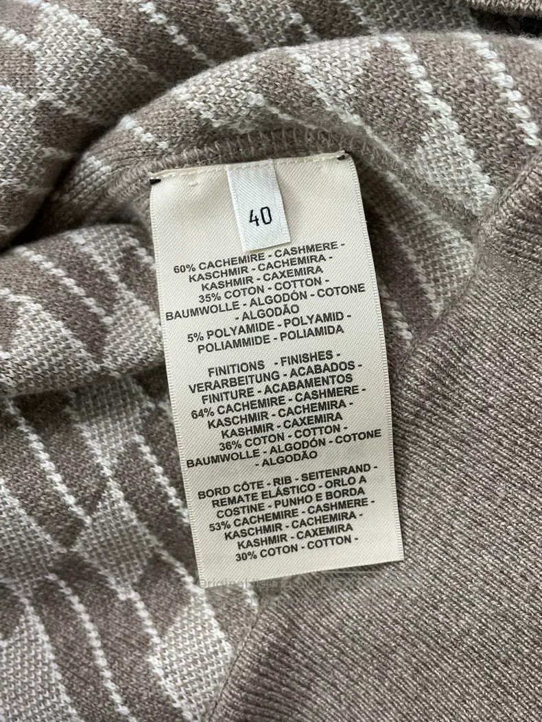 Hermes Hermes Double-sided cashmere sweater long sleeve top Size S / US 4 / IT 40 - 4 Thumbnail