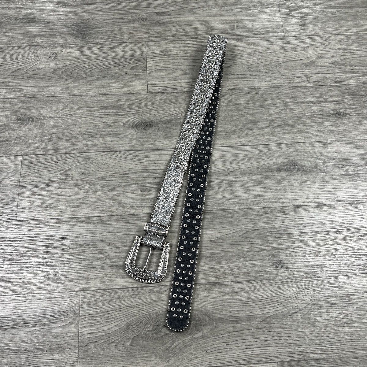 Other Y2K Bling Rhinestone Belt Silver Glitter Western Drip Size ONE SIZE - 5 Thumbnail