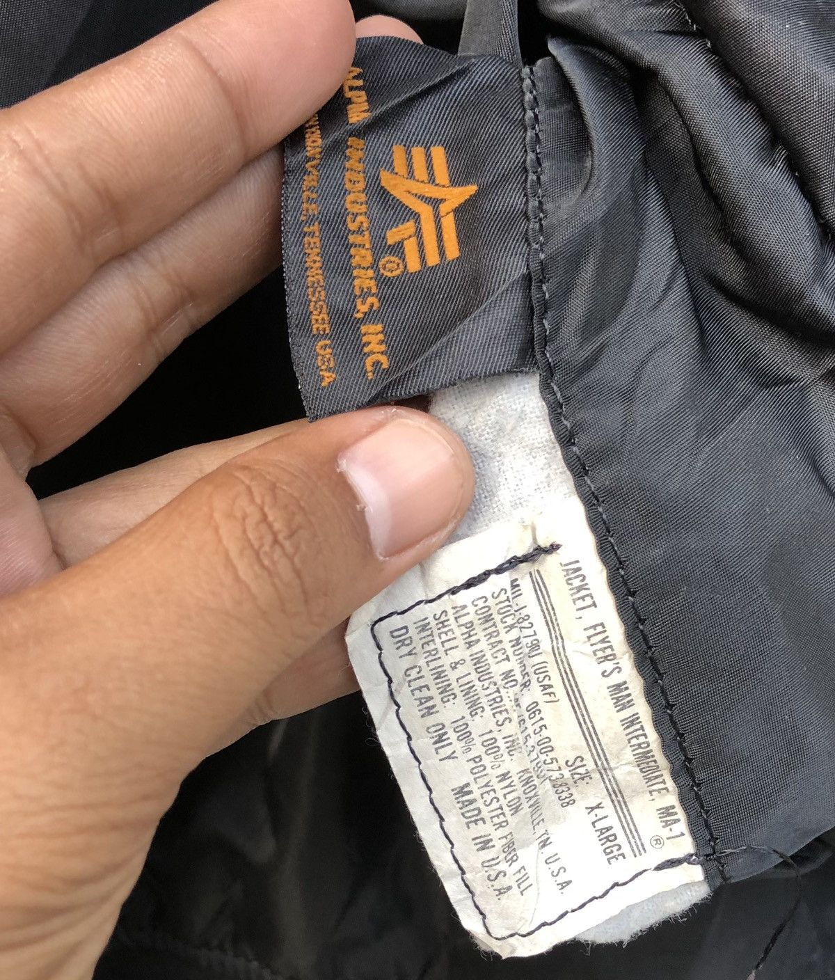 Alpha Industries VTG MA-1 (USAF) Flyer's Intermediate Bomber Jacket USA🇺🇸 Size US XL / EU 56 / 4 - 18 Thumbnail