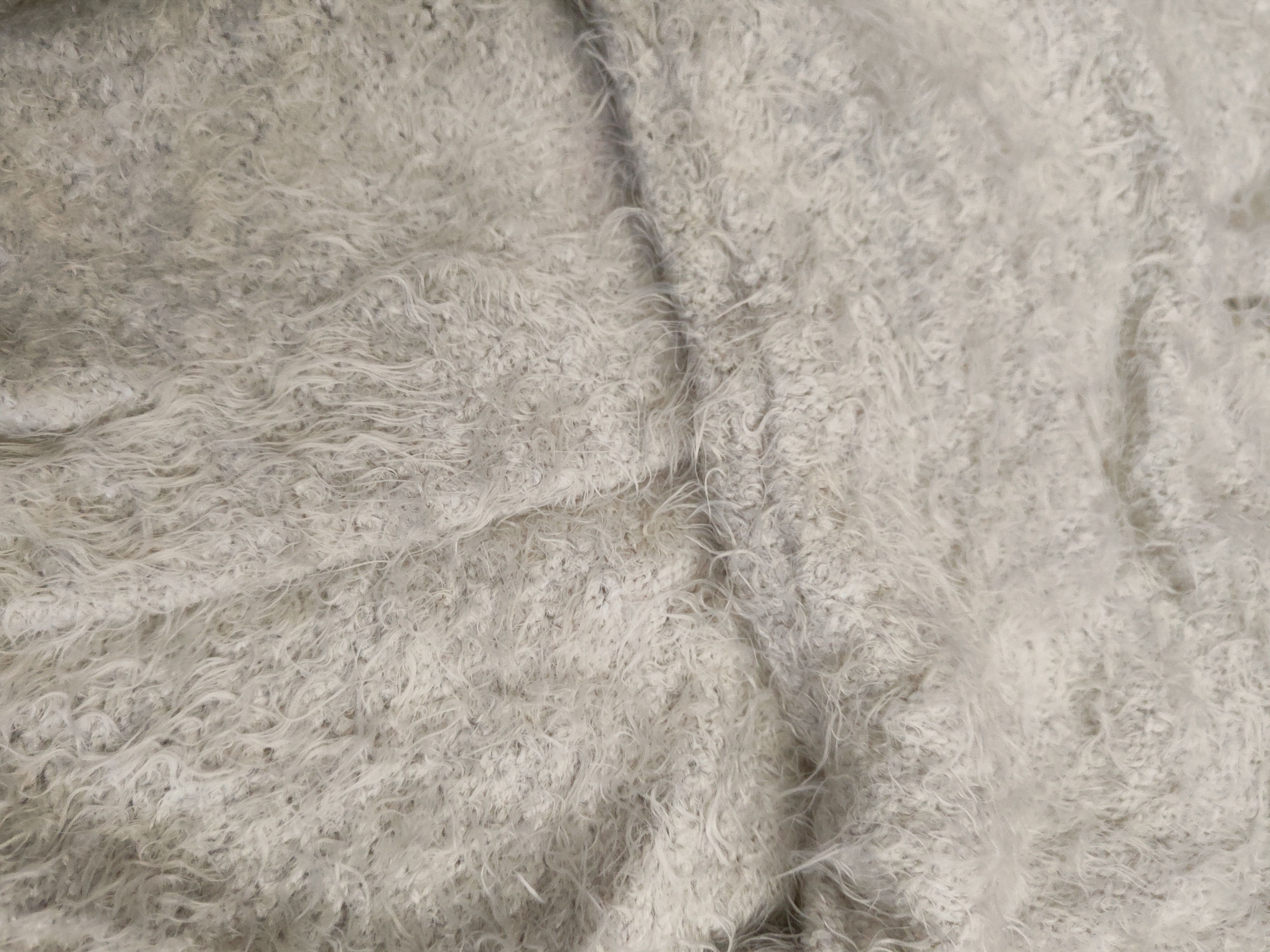 Japanese Brand DL Colza Gray Fur Mohair Knitwear Crop Tops #46-537 Size XS / US 0-2 / IT 36-38 - 11 Thumbnail