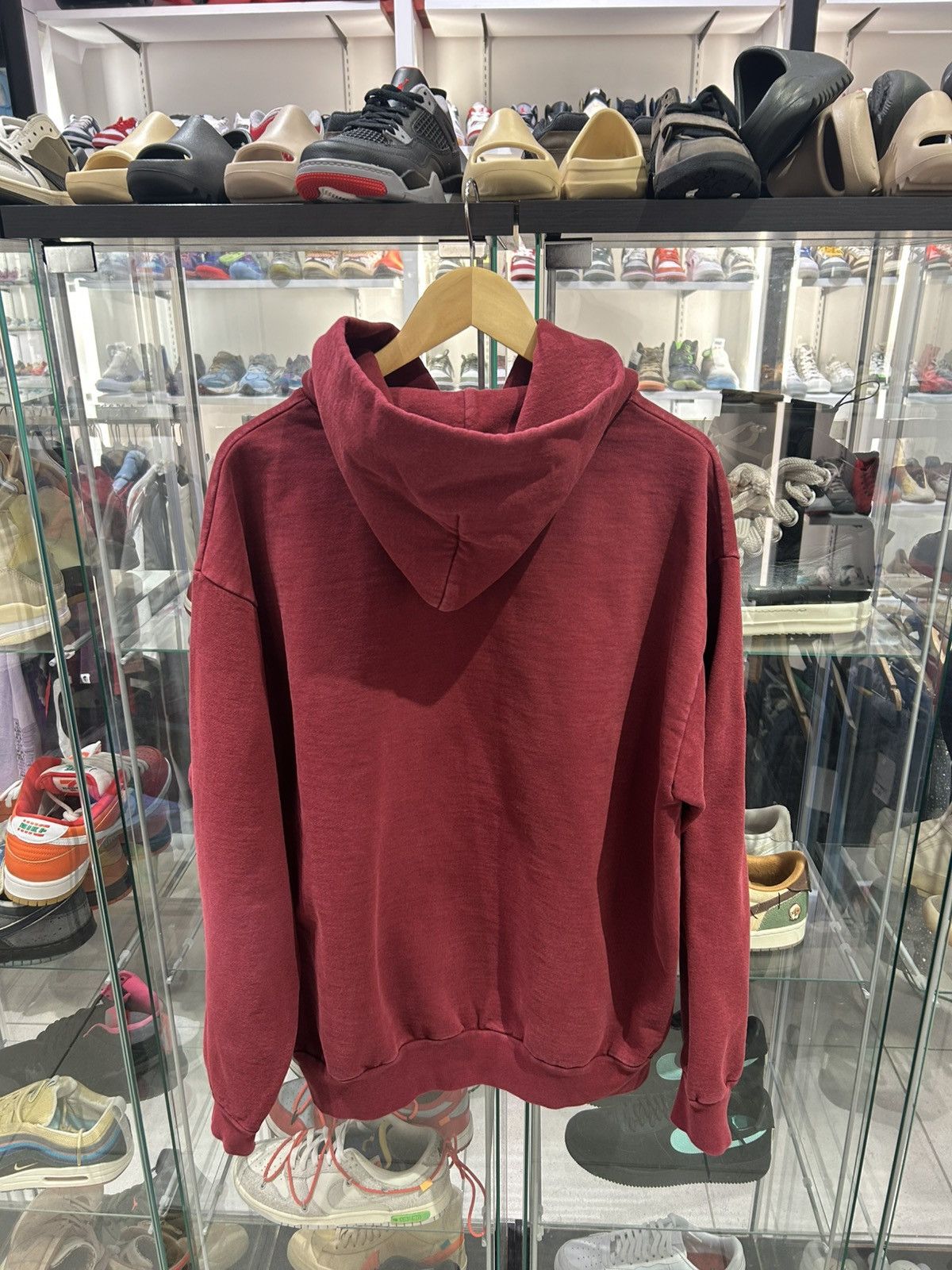 Sp5der Sp5der burgundy hoodie Size US XL / EU 56 / 4 - 7 Thumbnail