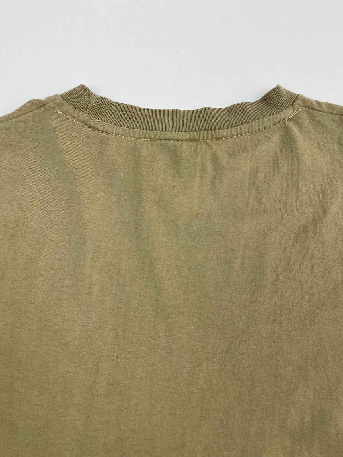 Vintage 1990’s Vintage Khaki Blank Single Stitch Tee Size US L / EU 52-54 / 3 - 6 Thumbnail