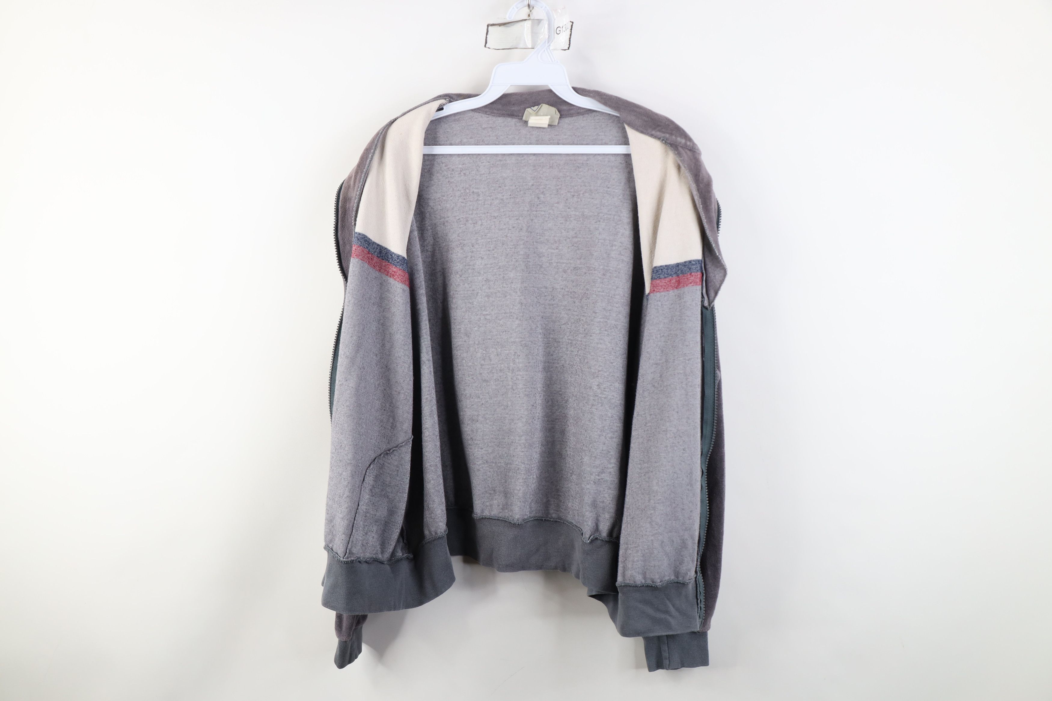 Vintage Vintage 70s Streetwear Boxy Fit Velour Track Jacket USA Size US XL / EU 56 / 4 - 10 Thumbnail