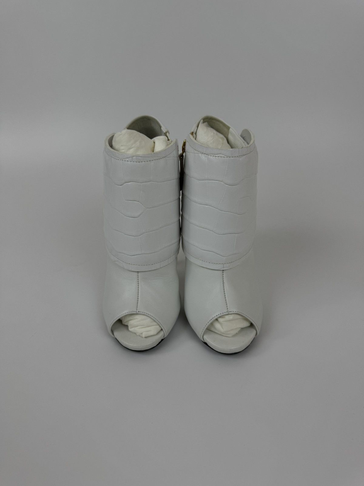 Giuseppe Zanotti Giuseppe Zanotti Open Ankle Boots Leather Stiletto High Heel Size US 10 / IT 40 - 3 Thumbnail