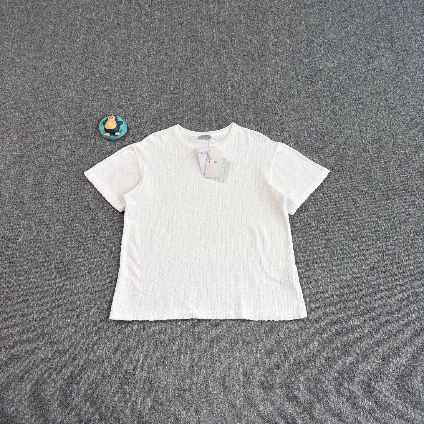 Dior Dior white terry all over print s/s M near new Size US L / EU 52-54 / 3 - 1 Thumbnail