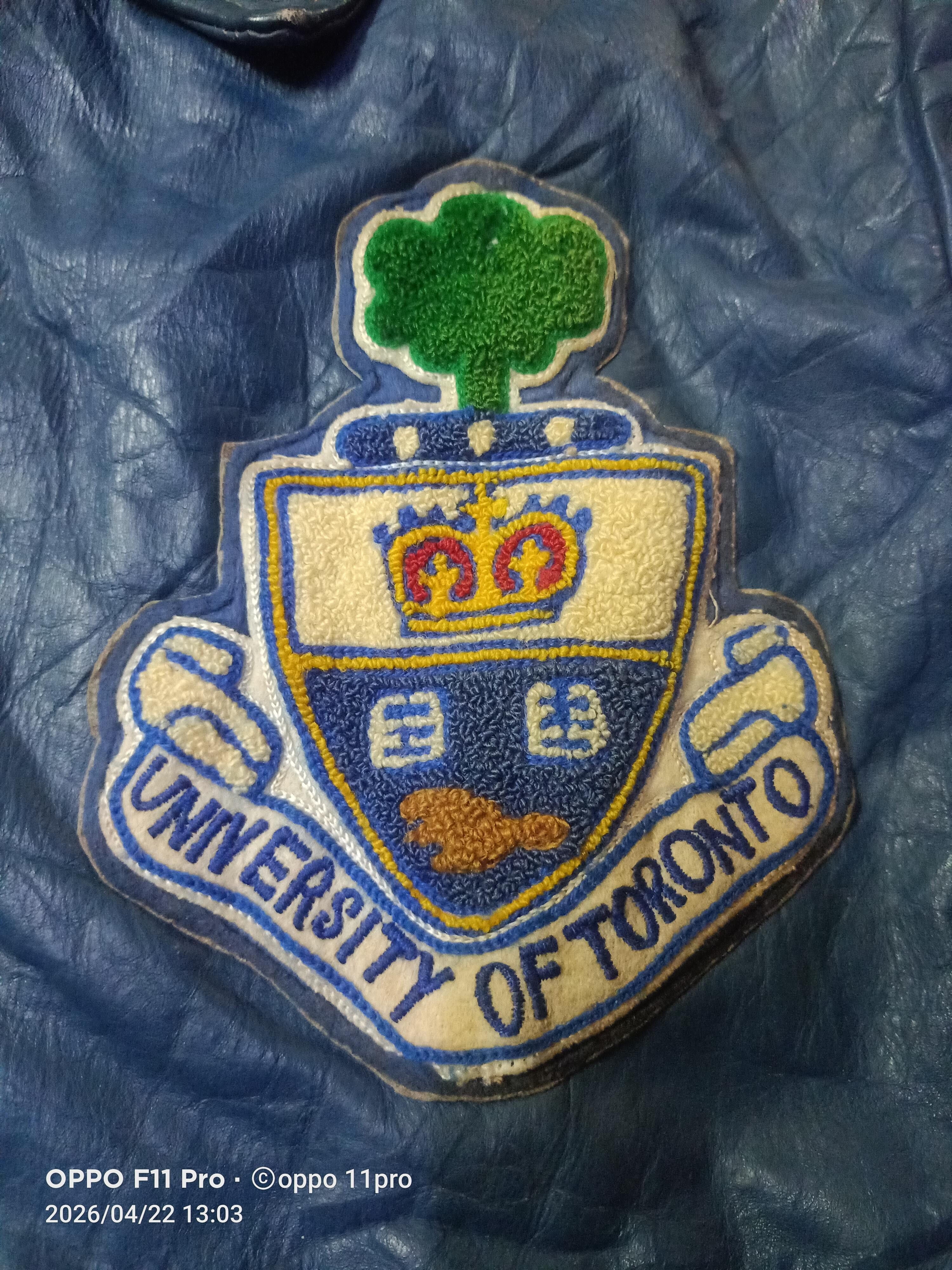 Genuine Leather 💥Vintage 60S Universiti Of Toronto Leathers EmbroideryMen💥 Size US M / EU 48-50 / 2 - 8 Thumbnail