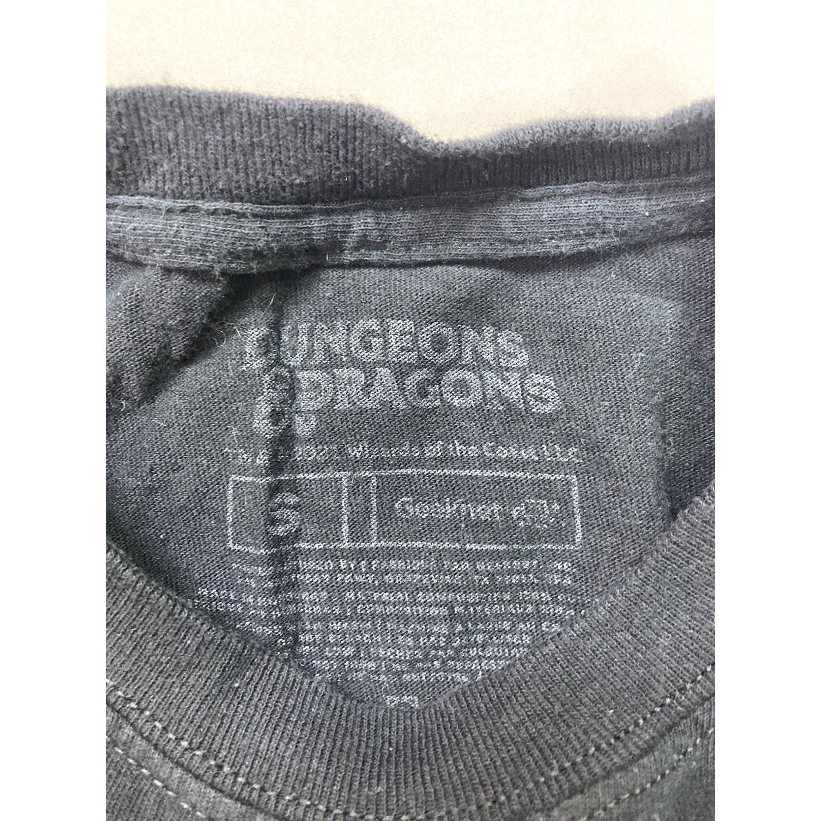 Vintage Dungeons & Dragons T-Shirt Women Small Black Short Sleeve Crew Neck Pullover Casual Party/Cocktail Travel Size S / US 4 / IT 40 - 4 Thumbnail