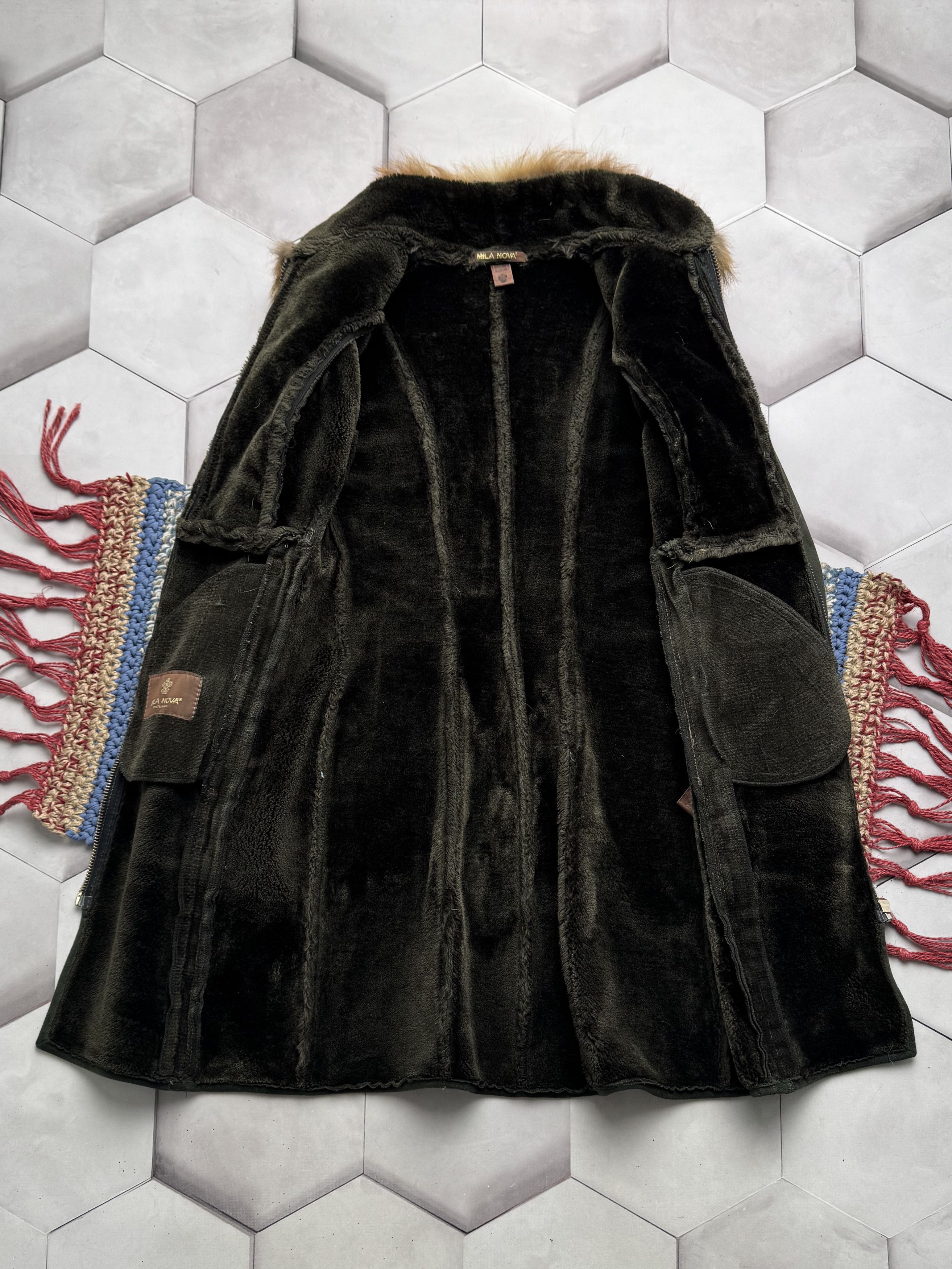 Vintage Vintage Faux Sheepskin Coat With Real Fur Details (E4) Size S / US 4 / IT 40 - 5 Thumbnail