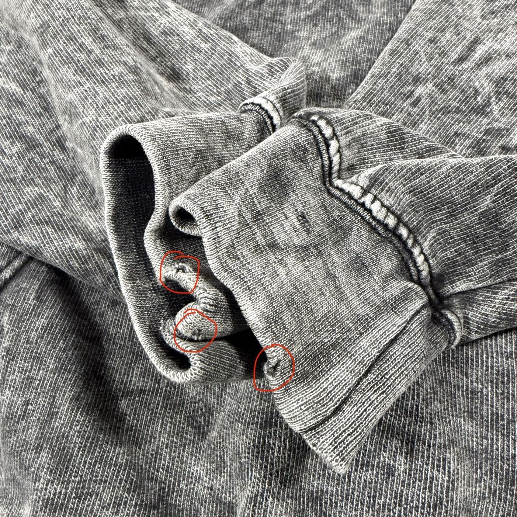 Vintage US VINTAGE Hoodie Mens Large Gray Acid Washed Embroidered Long Sleeve Pullover Hooded Shirt 90s Retro Logo Size US L / EU 52-54 / 3 - 3 Thumbnail