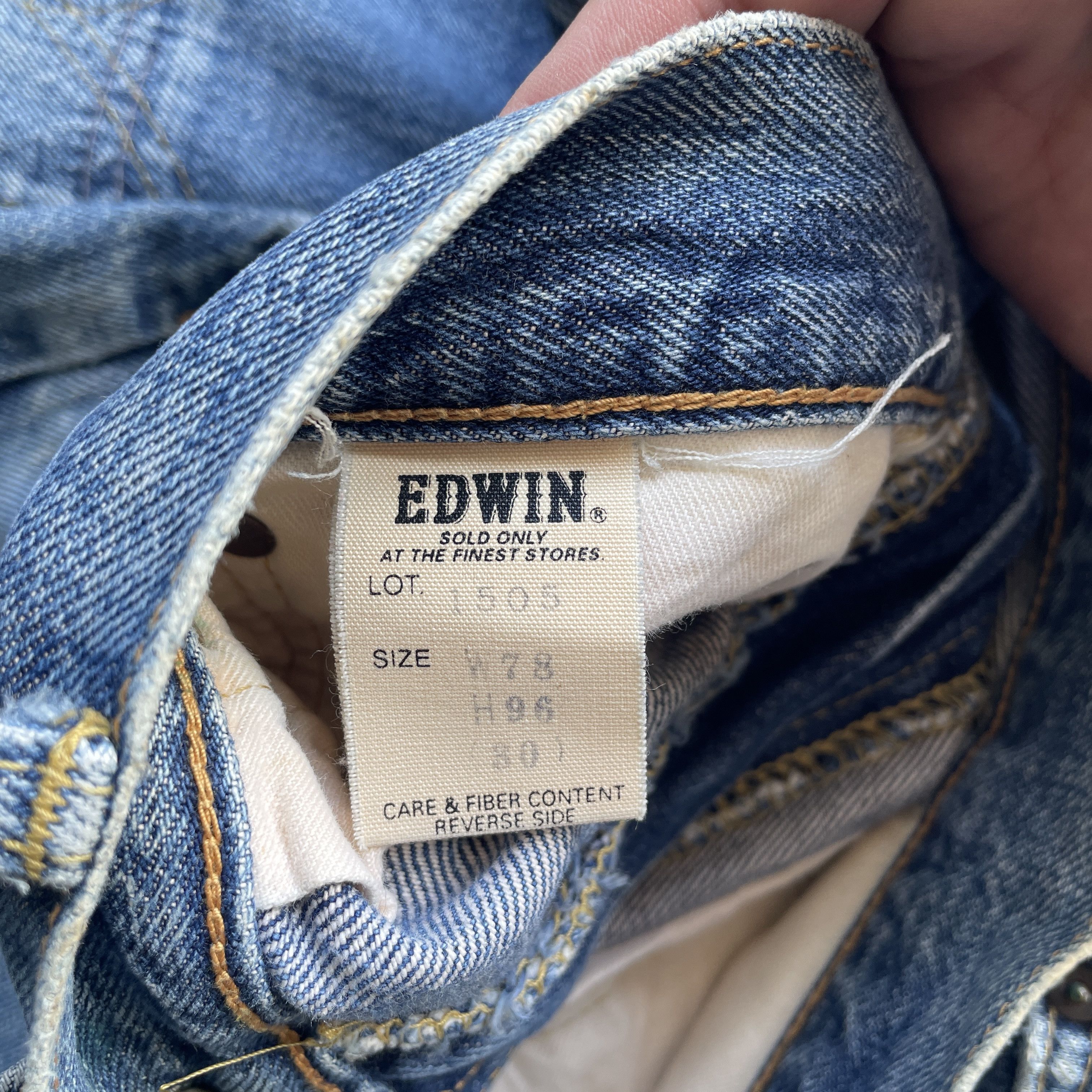 Edwin W31 Vintage Edwin 505 Distressed Jeans Faded Selvedge Pants Size US 31 - 8 Thumbnail