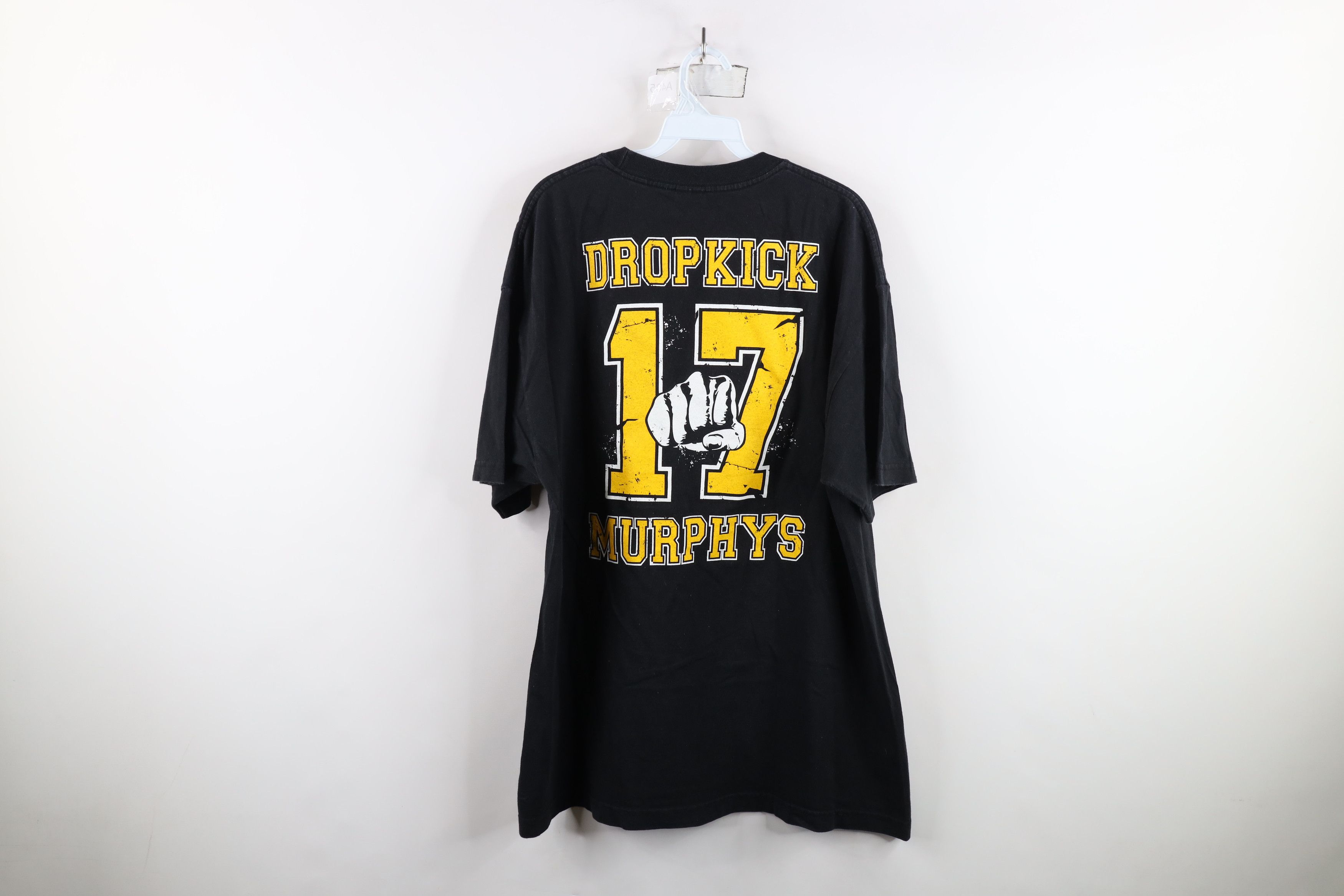 Vintage Vintage 90s Black and Gold Go Dropkick Murphys Band T-Shirt Size US XL / EU 56 / 4 - 10 Thumbnail