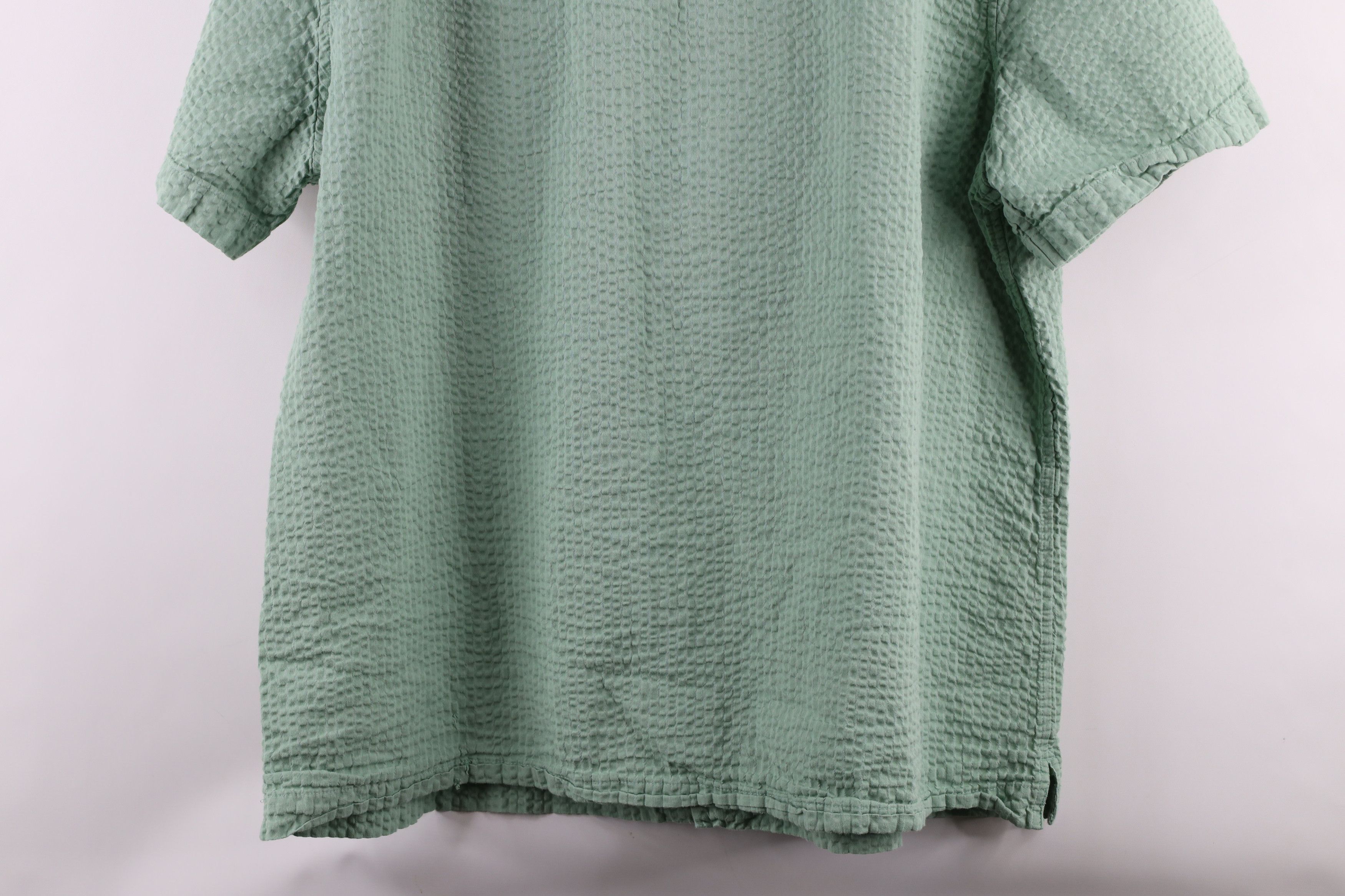 Gap × Vintage Vintage Gap Seer Sucker Short Sleeve Button Shirt Green Size US XXL / EU 58 / 5 - 12 Thumbnail