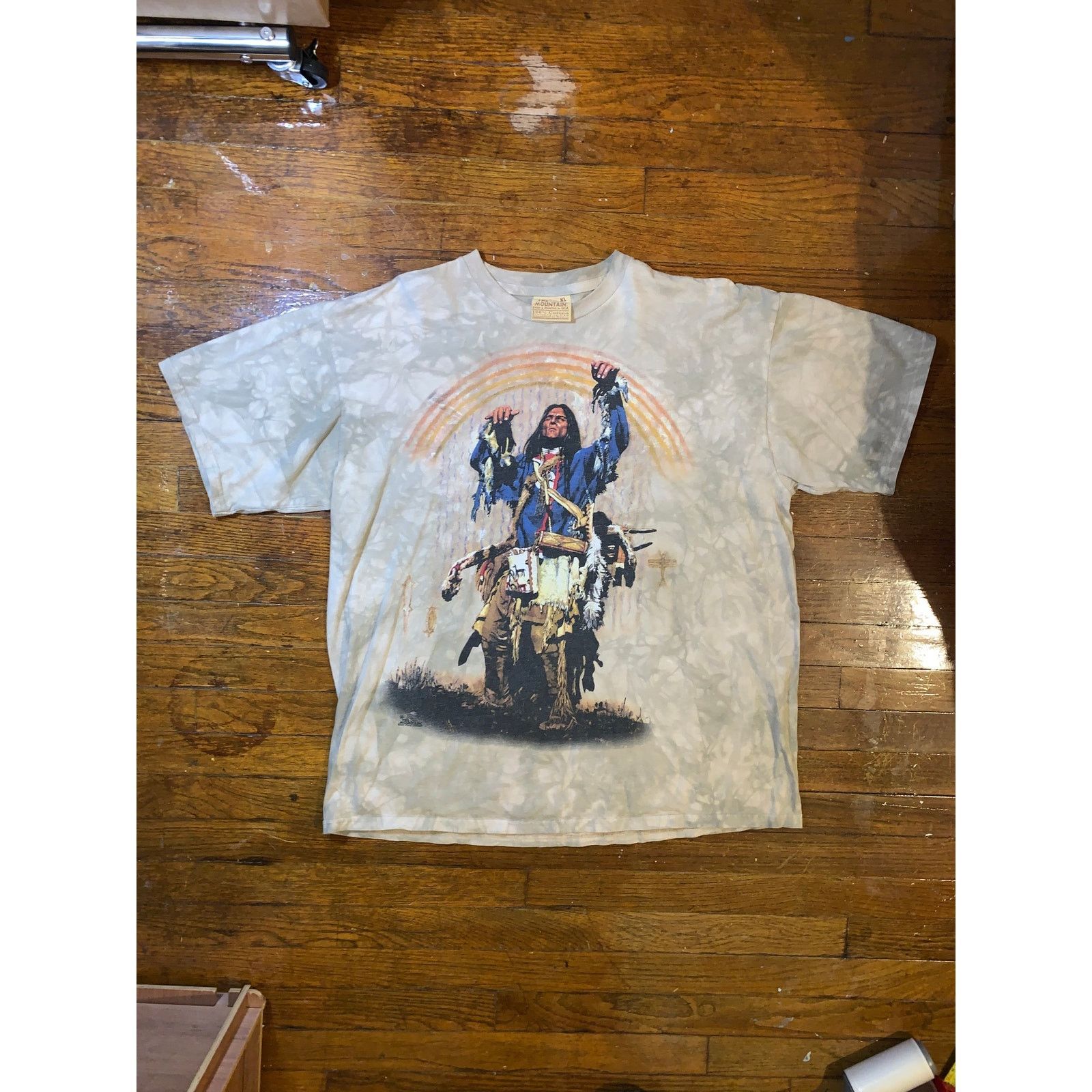 The Mountain The Mountain Native American T-Shirt XL Tan Craig Tennant Size US XL / EU 56 / 4 - 2 Thumbnail
