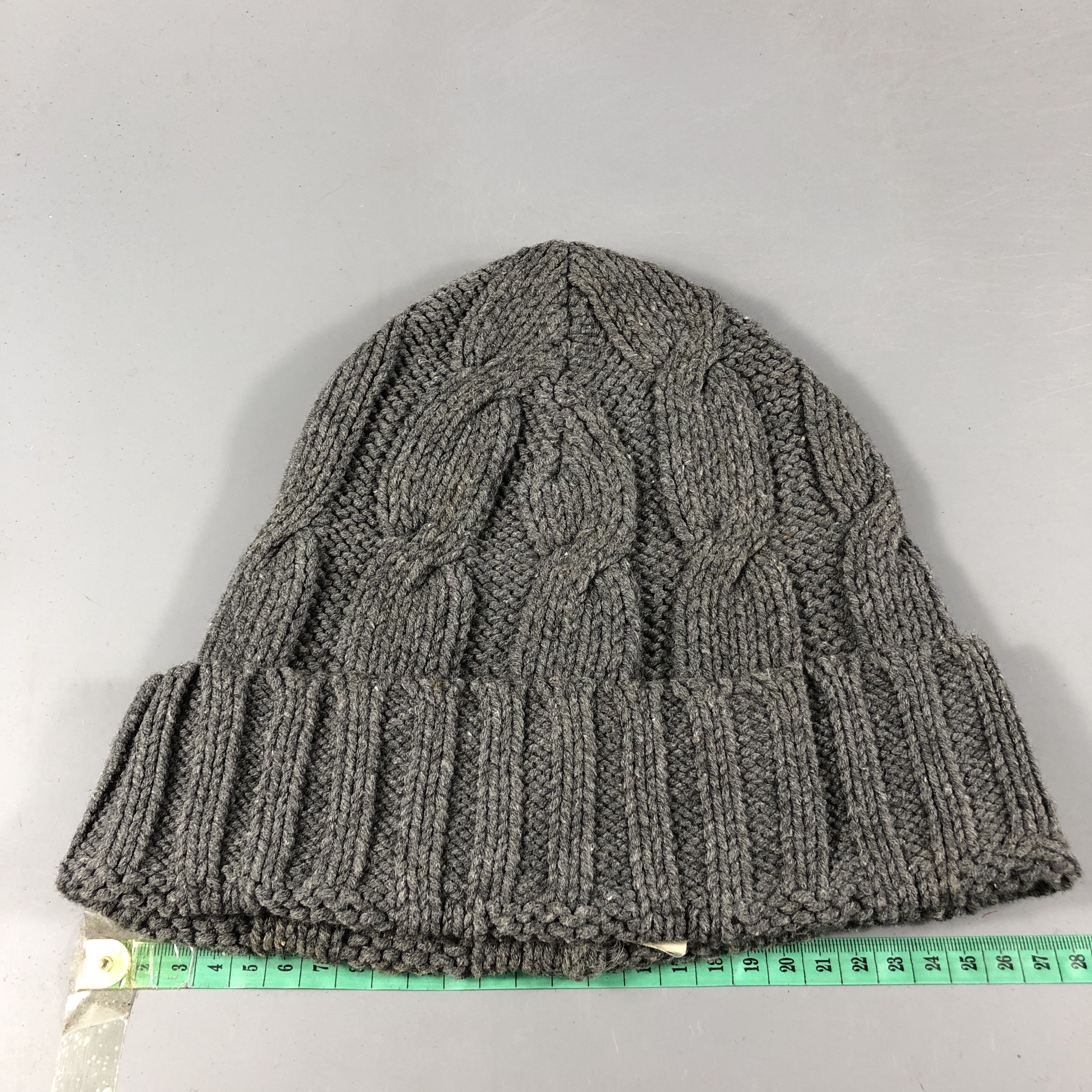 Ermenegildo Zegna Z Zegna Cable Knit Cotton/Wool Beanie Snowcap Snow Hat B1036 Size ONE SIZE - 3 Thumbnail
