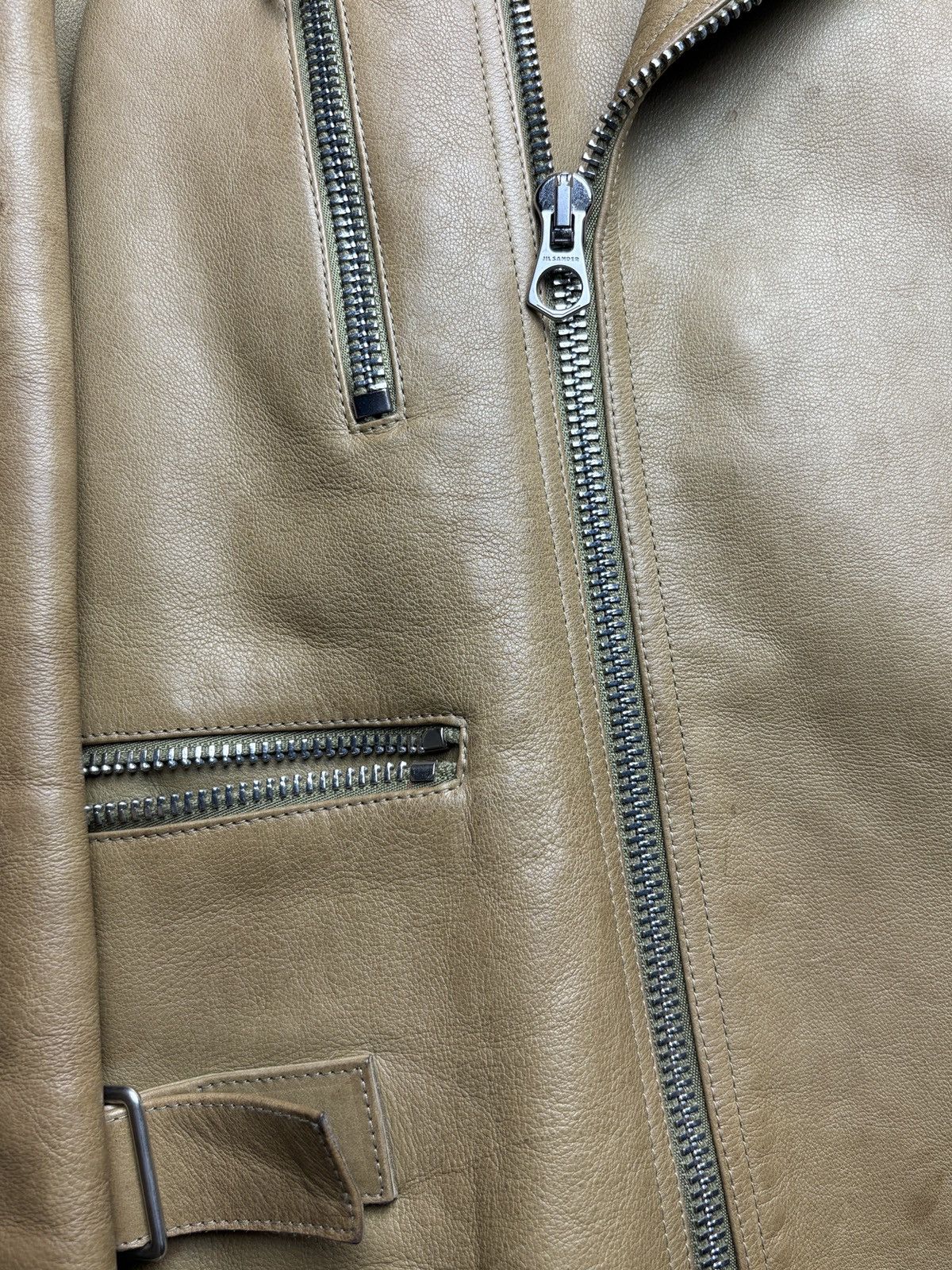 Jil Sander Jil Sander Sample Runway leather biker Size US L / EU 52-54 / 3 - 4 Thumbnail