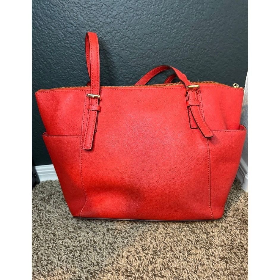 Vintage Michael Kors Large Charlotte Tote- Red Size ONE SIZE - 2 Thumbnail