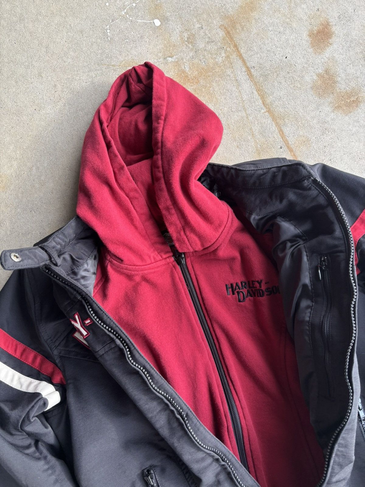 Harley Davidson Crazy Harley Davidson Boxy Racing Jacket Two Piece Race Gear Size M / US 6-8 / IT 42-44 - 3 Thumbnail