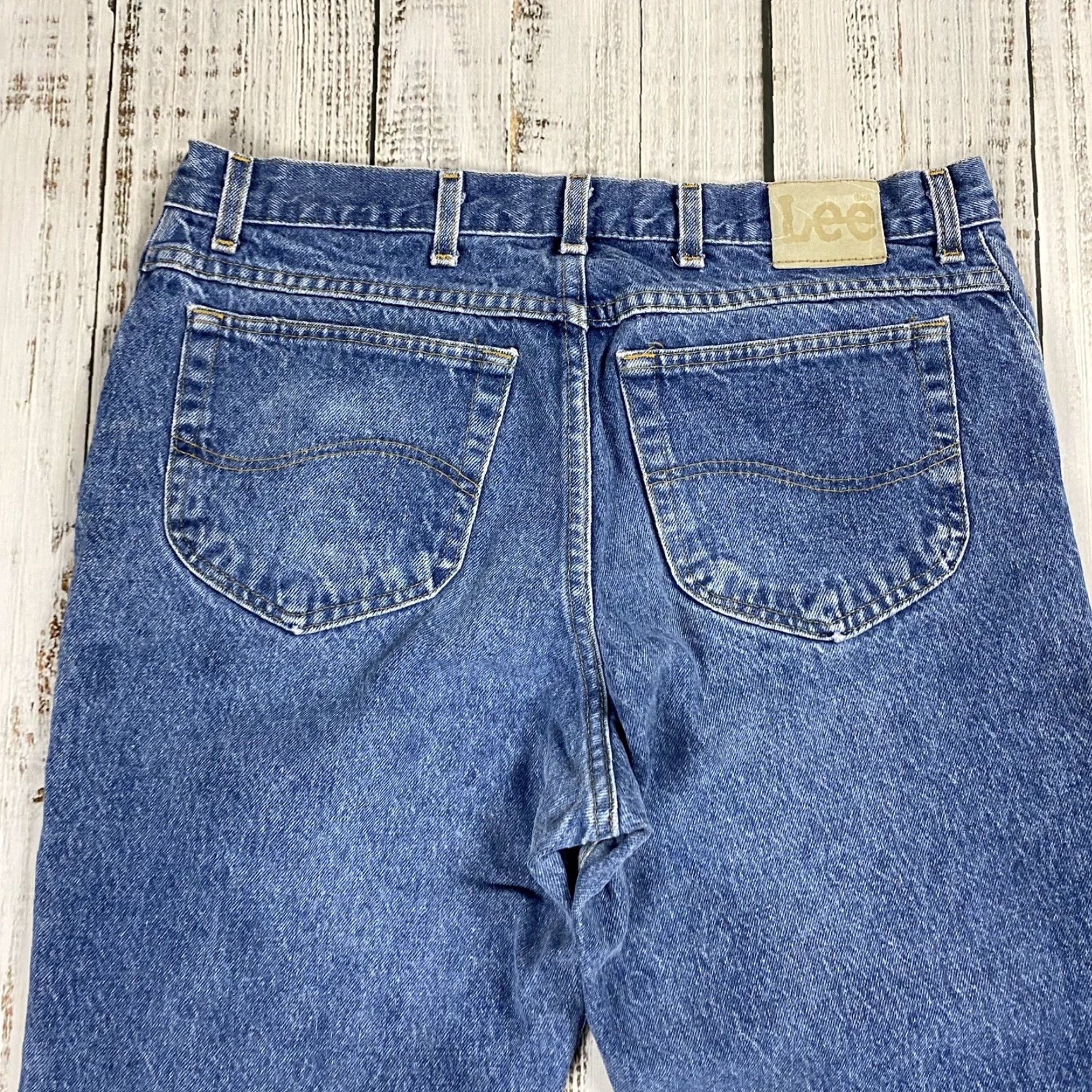Lee VINTAGE LEE MEN'S STRAIGHT BLUE JEANS 36X31 MEDIUM WASH CLASSIC FIT COTTON美国 Size US 36 / EU 52 - 7 Thumbnail