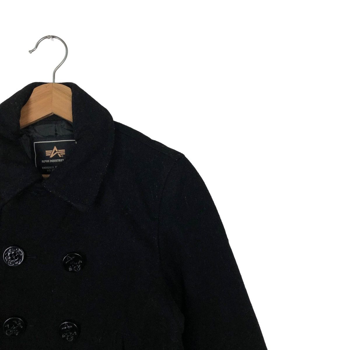 Alpha Industries 🔥VINTAGE CROPPED WOOL DOUBLE BREAST JACKET ALPHA INDUSTRIES Size US M / EU 48-50 / 2 - 5 Thumbnail
