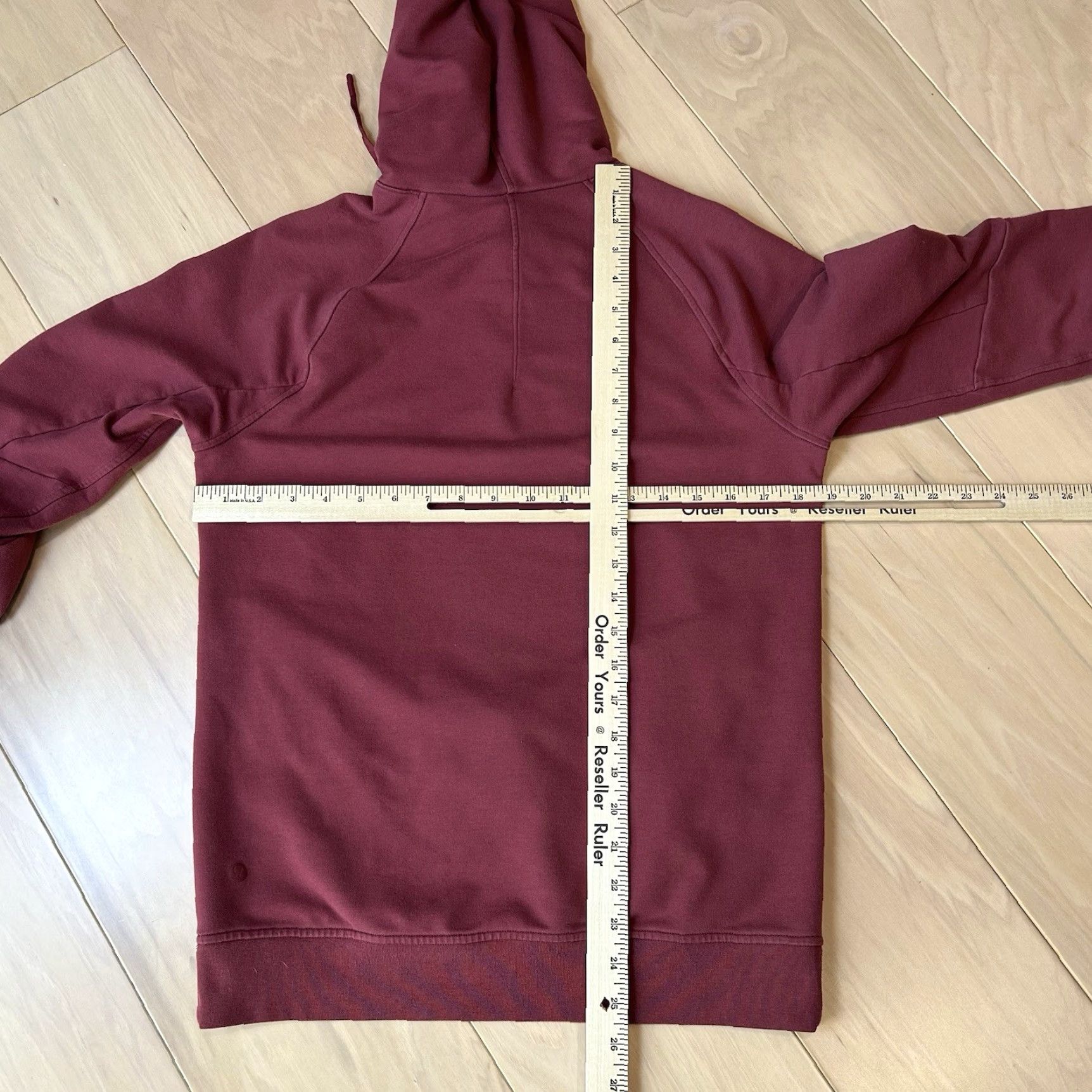 Lululemon Lululemon Men City Sweat Hoodie Pullover XS Long Sleeve Maroon Logo Hooded Zip, Regular Fit, Fleece, City, Athleisure, Urban Fashion, 90s? Size US XS / EU 42 / 0 - 6 Thumbnail