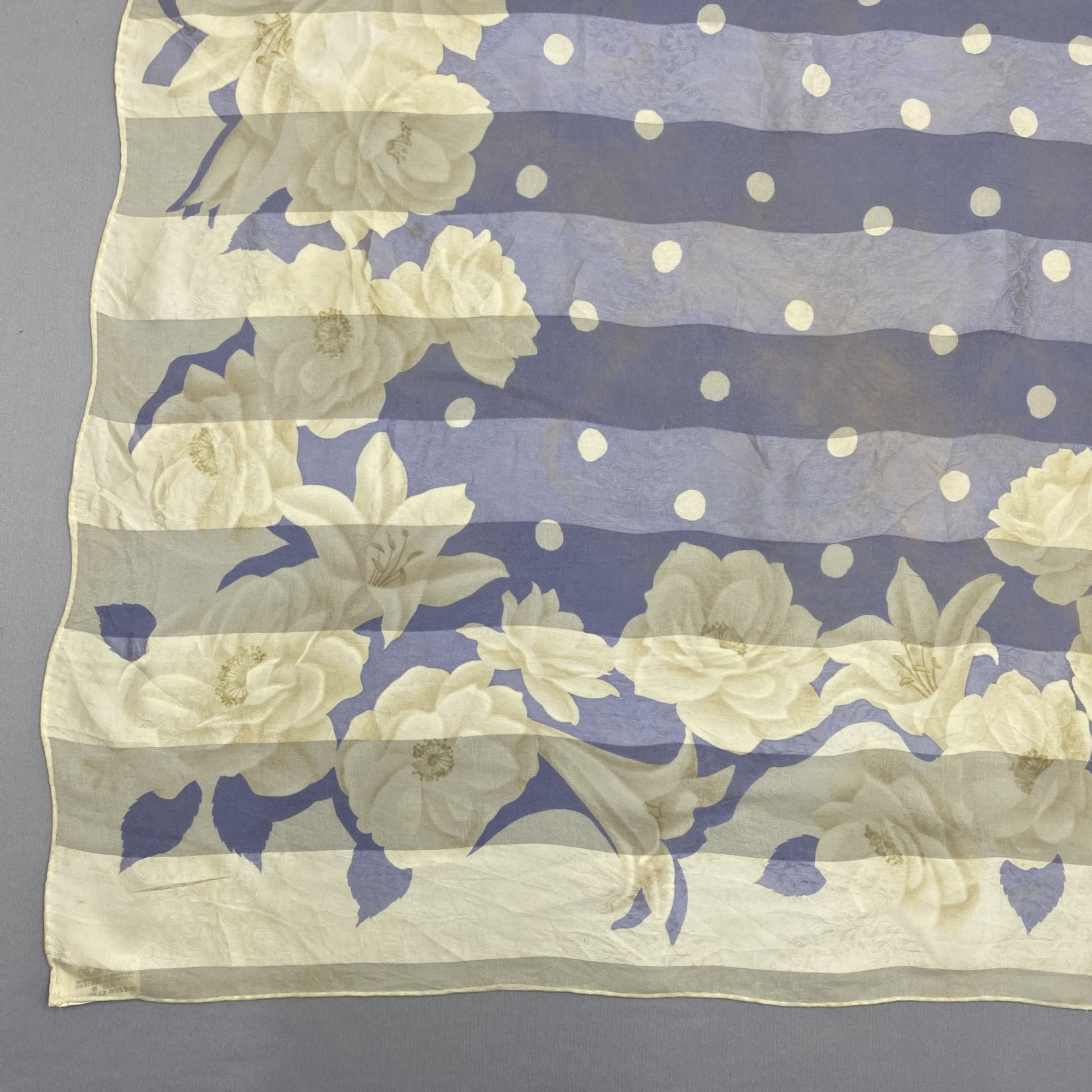 Japanese Brand Vintage Yukisaburo Watanabe SILK Scarf Twill Wraps Scarves Size ONE SIZE - 8 Thumbnail