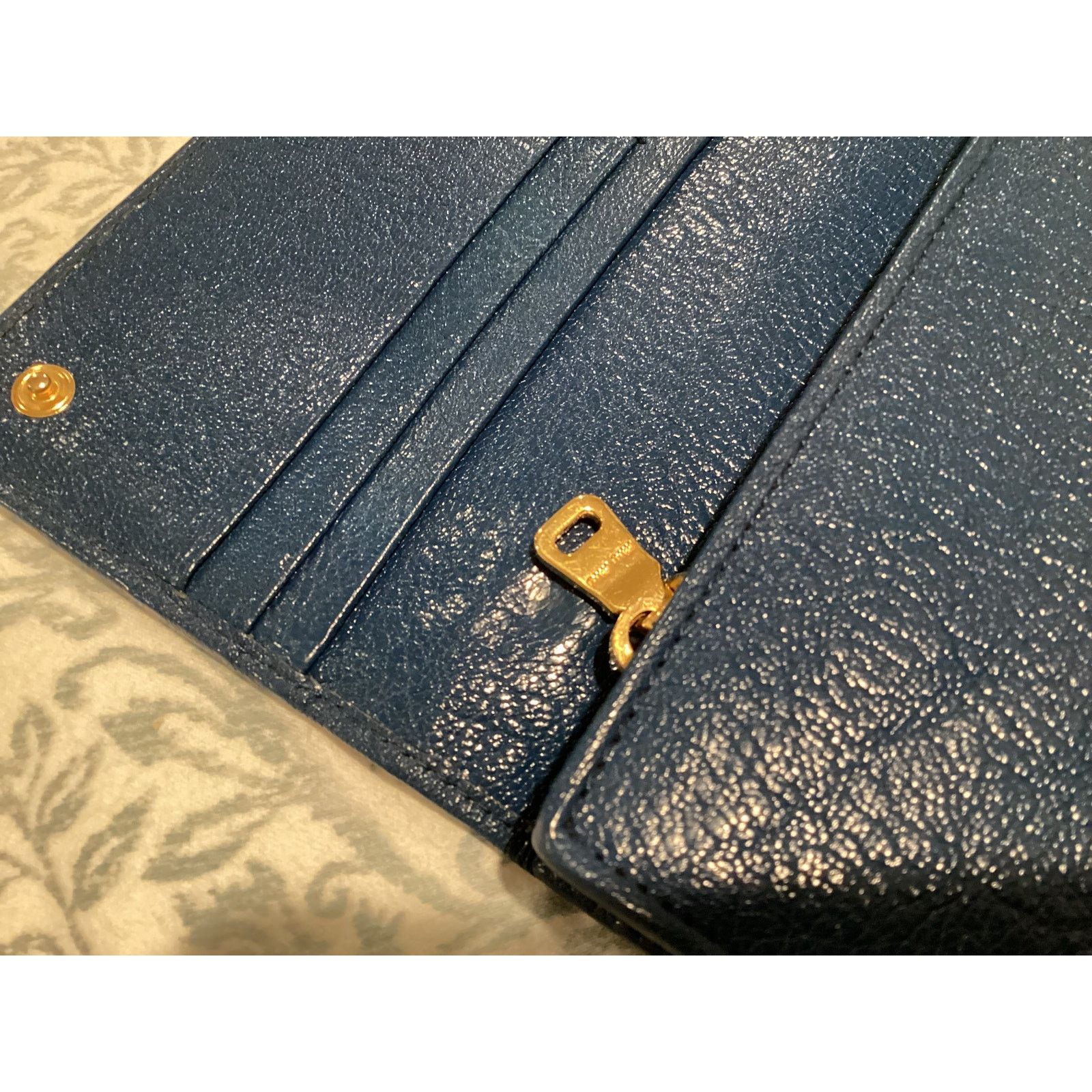 Miu Miu Miu miu blue leather long wallet no box. Size ONE SIZE - 5 Thumbnail