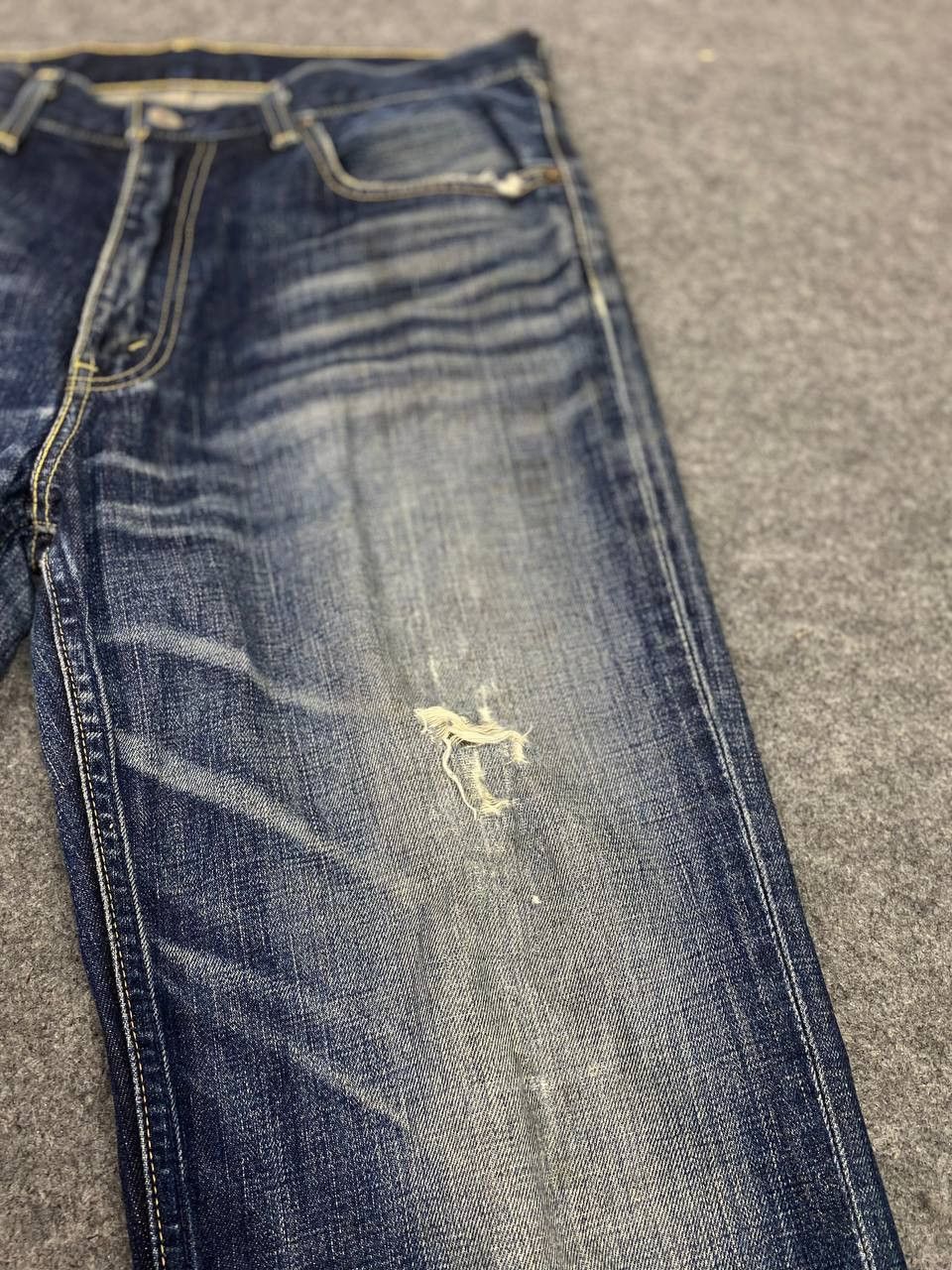 Levi's vintage levis 502 distressed denim nice design Size US 34 / EU 50 - 13 Thumbnail