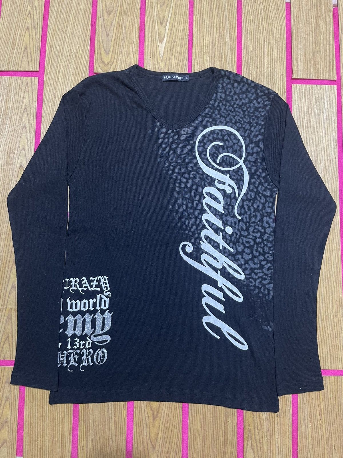 If Six Was Nine Y2K PRIMAL POINT long sleeve tshirt Size US L / EU 52-54 / 3 - 1 Thumbnail