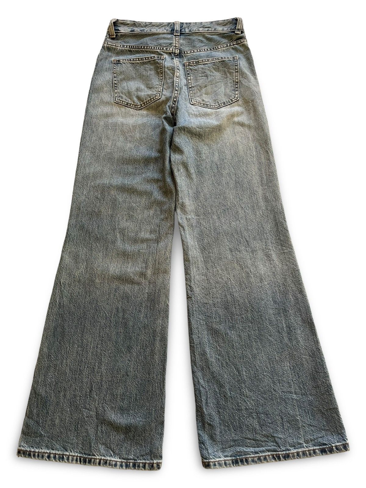 Japanese Brand × Uniqlo Vintage Japanese Uniqlo Blue Wash Flare Jeans 27x29 Size US 27 - 2 Thumbnail