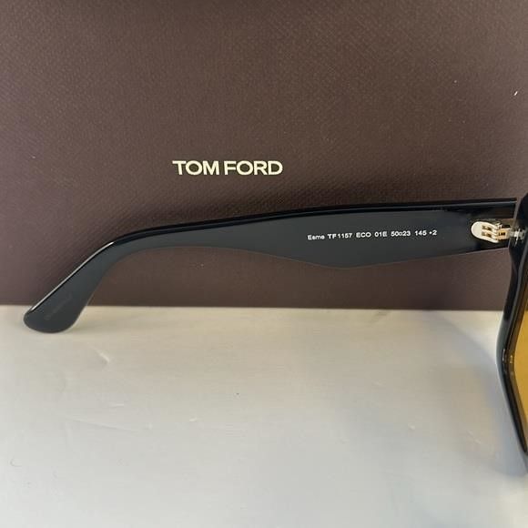 Tom Ford 💯- New Authentic Tom Ford Esme FT1157 01E Black Yellow Size ONE SIZE - 6 Thumbnail