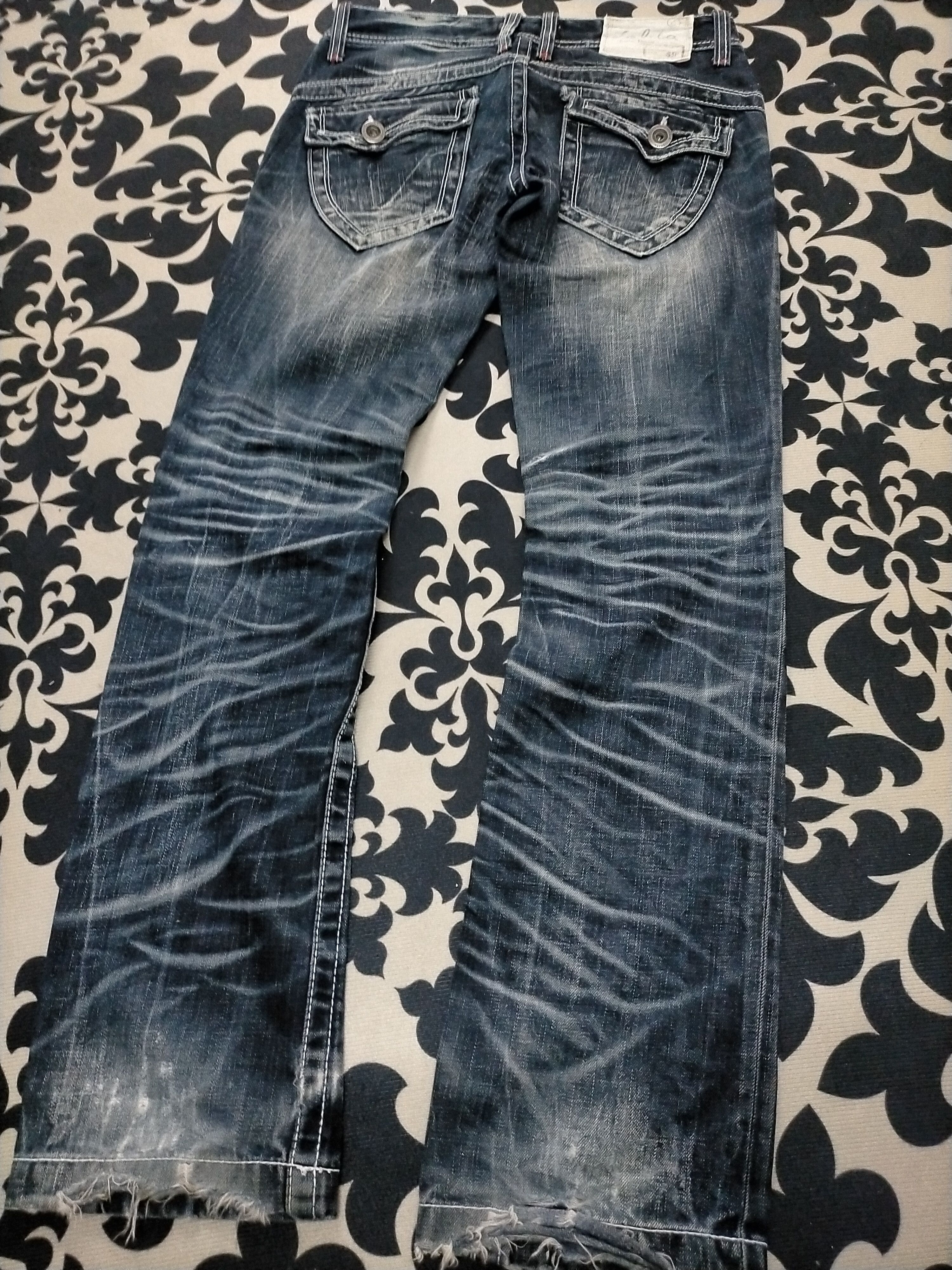 Tornado Mart 🔥Distressed🔥Lolita Sick Mudwash Flare Jeans Size US 28 / EU 44 - 7 Thumbnail